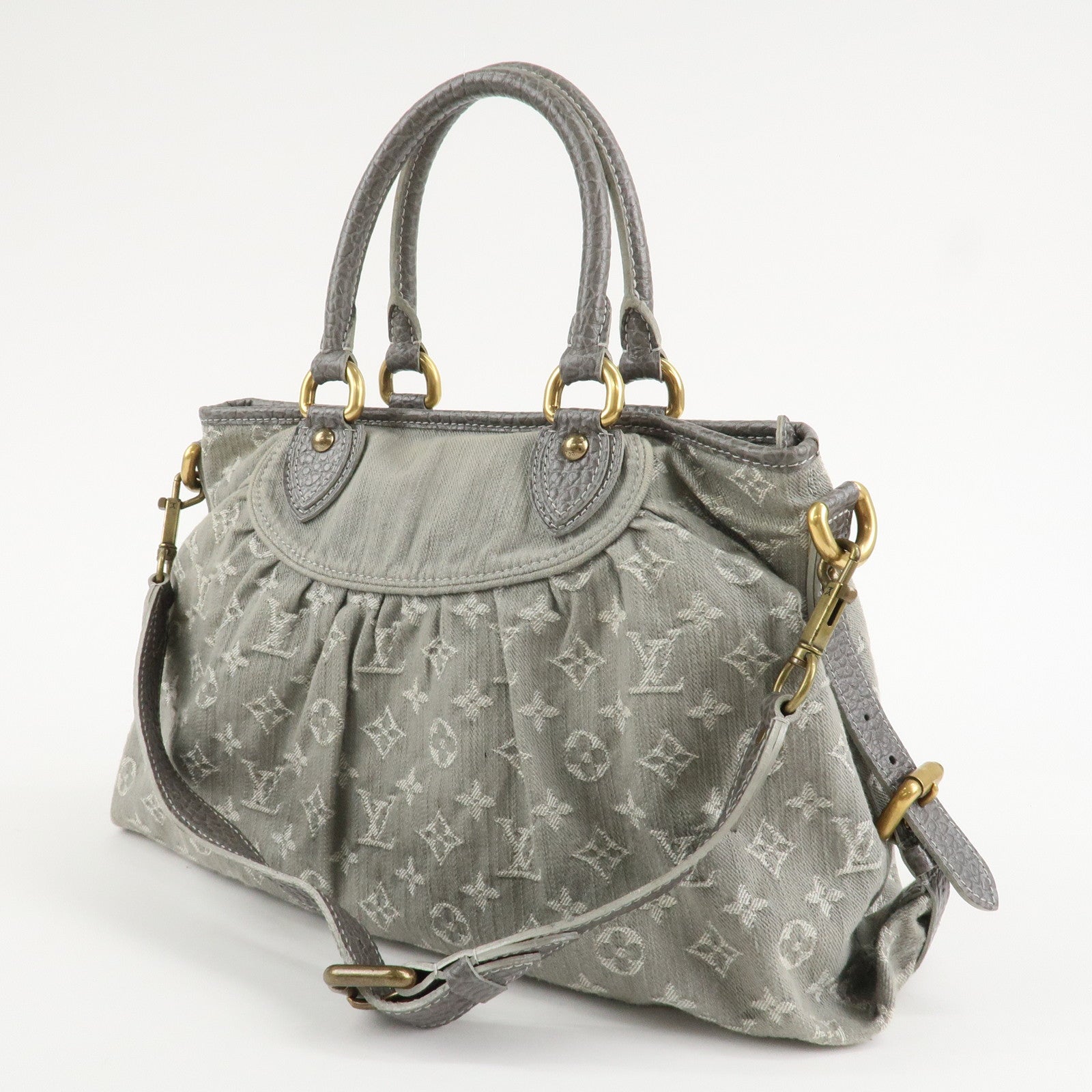 Louis Vuitton Monogram Denim Neo Cabby MM 2Way Bag M95837 Used