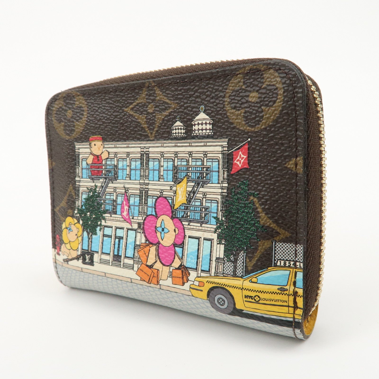 Louis Vuitton Monogram Zippy Coin Purse Wallet Vivienne M81629 Used