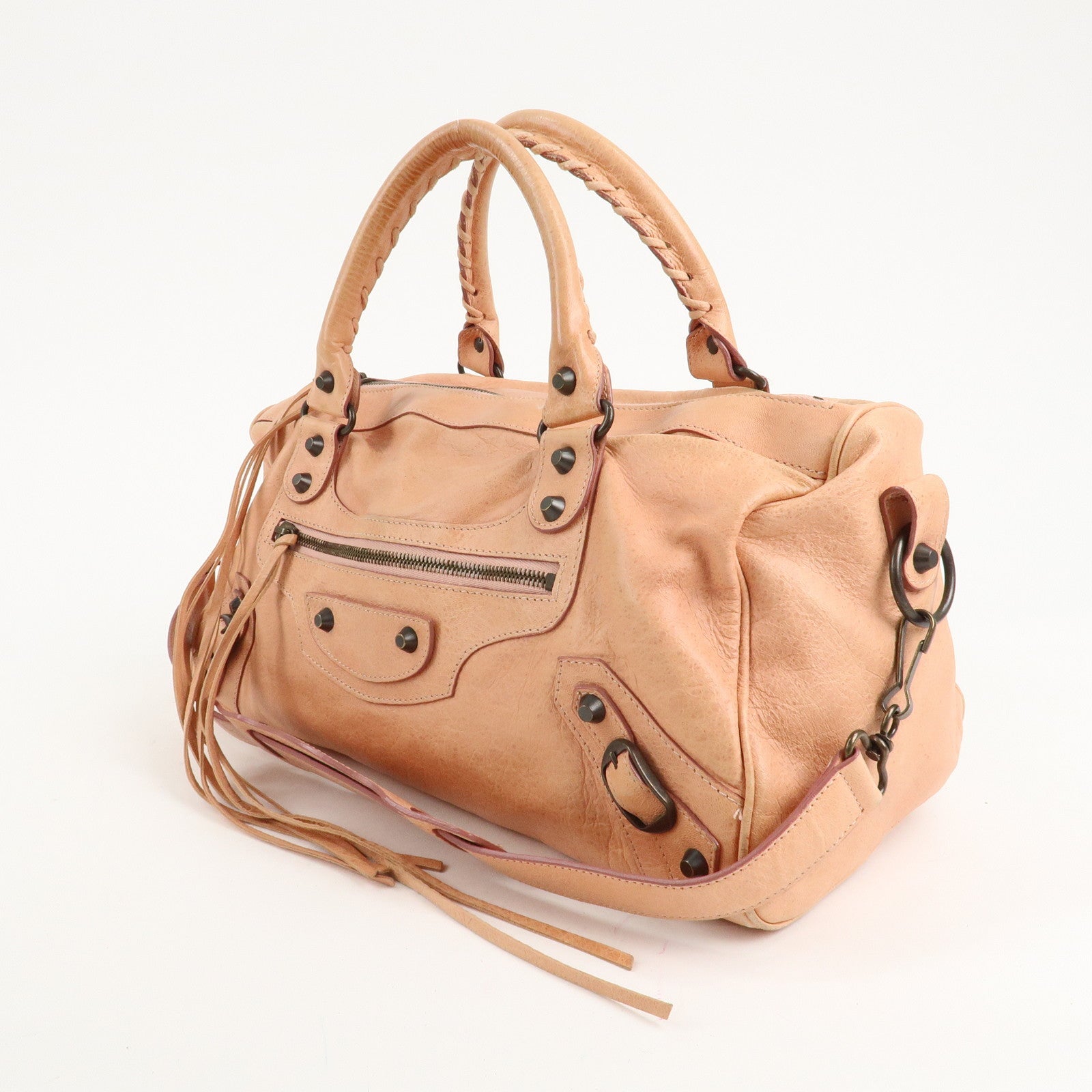 BALENCIAGA The Twiggy Leather 2way Bag Shoulder Bag 128523 Used