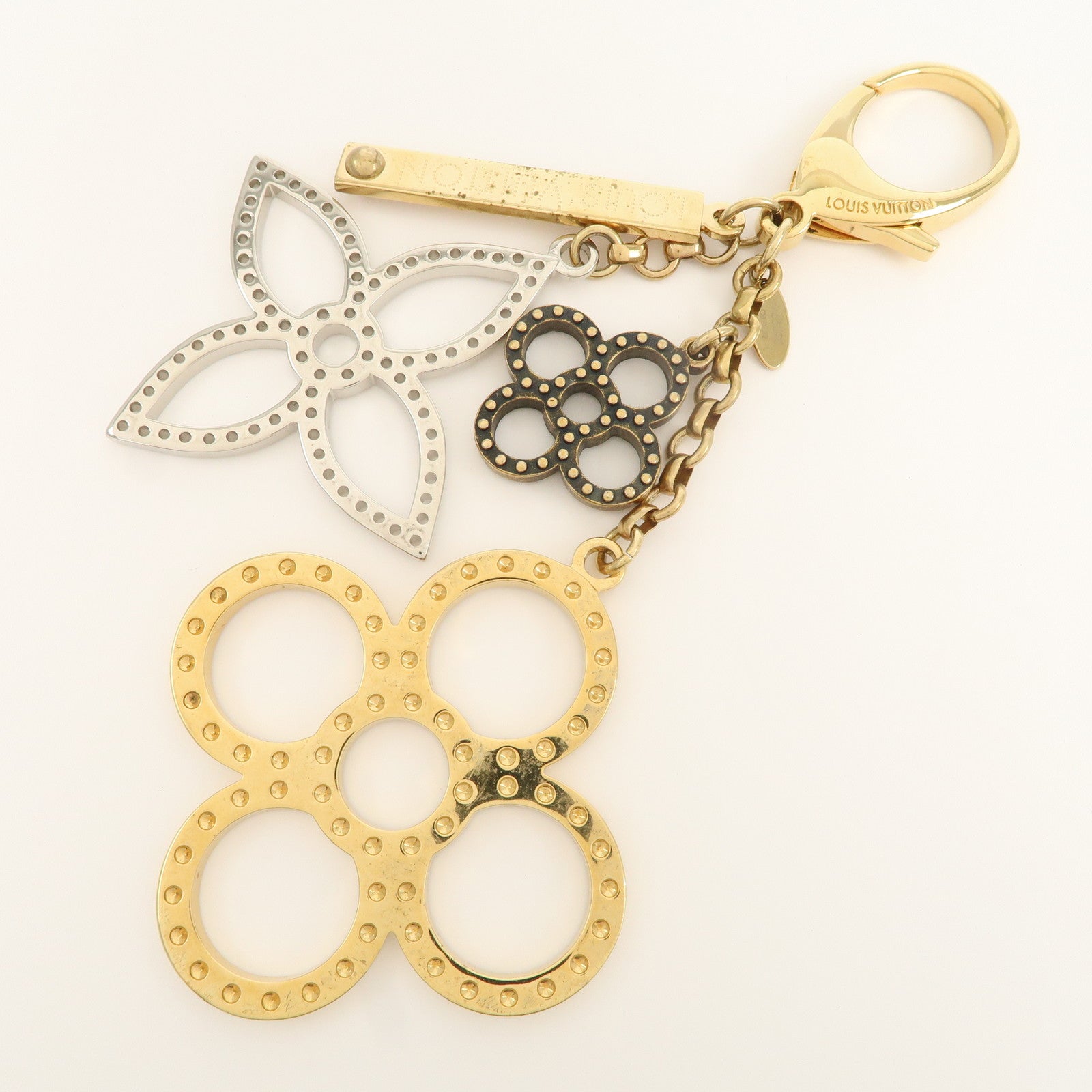 Louis Vuitton Bijoux Sac Tapage Bag Charm Gold Silver M65090 Used
