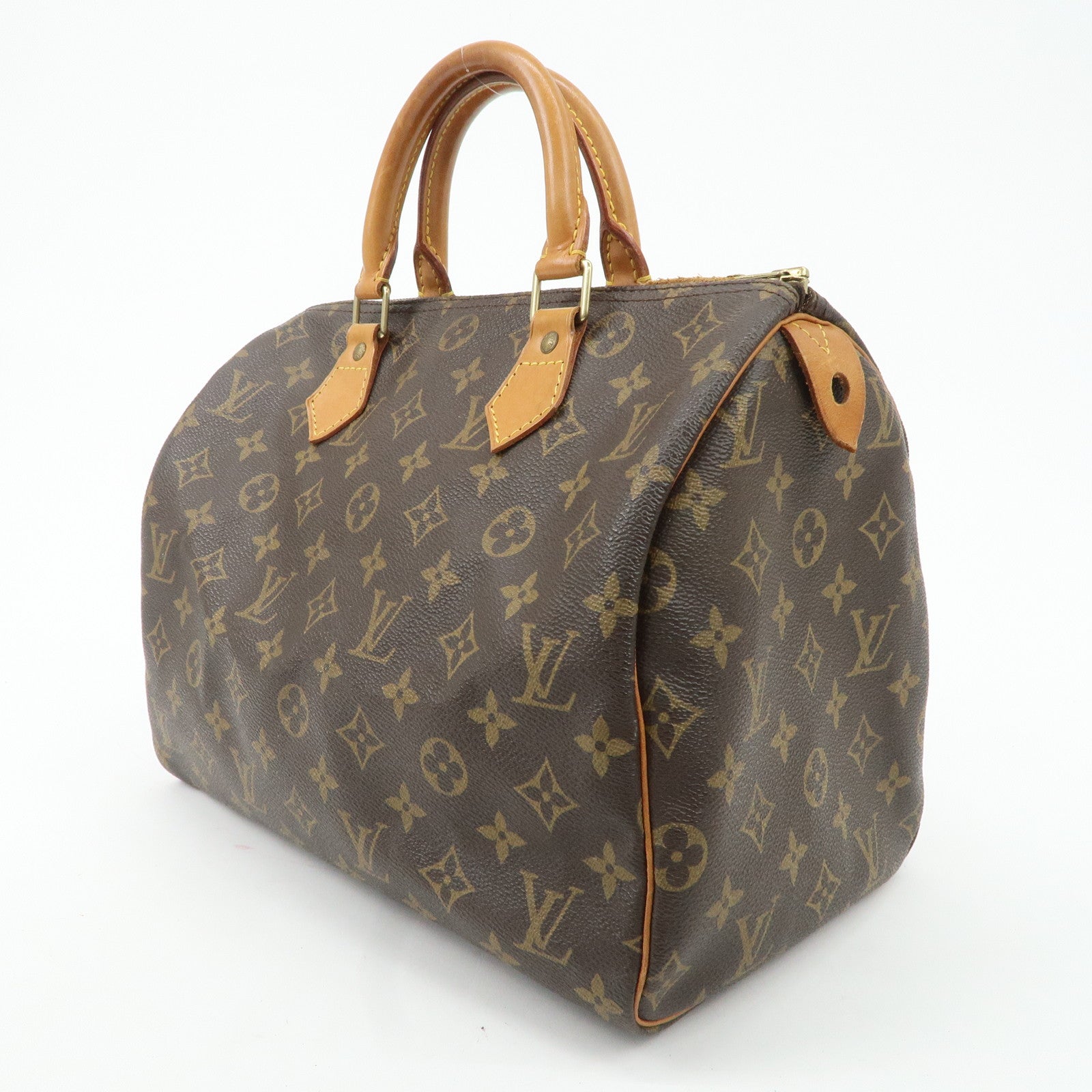 Louis Vuitton Monogram Speedy 30 Hand Bag Boston Bag M41526 Used
