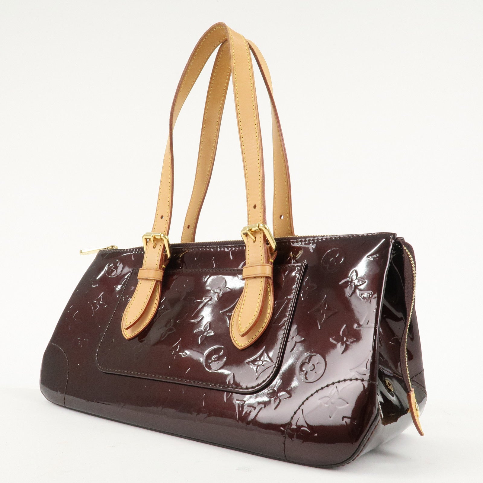 Louis Vuitton Monogram Vernis Rosewood Avenue Hand Bag M93510 Used