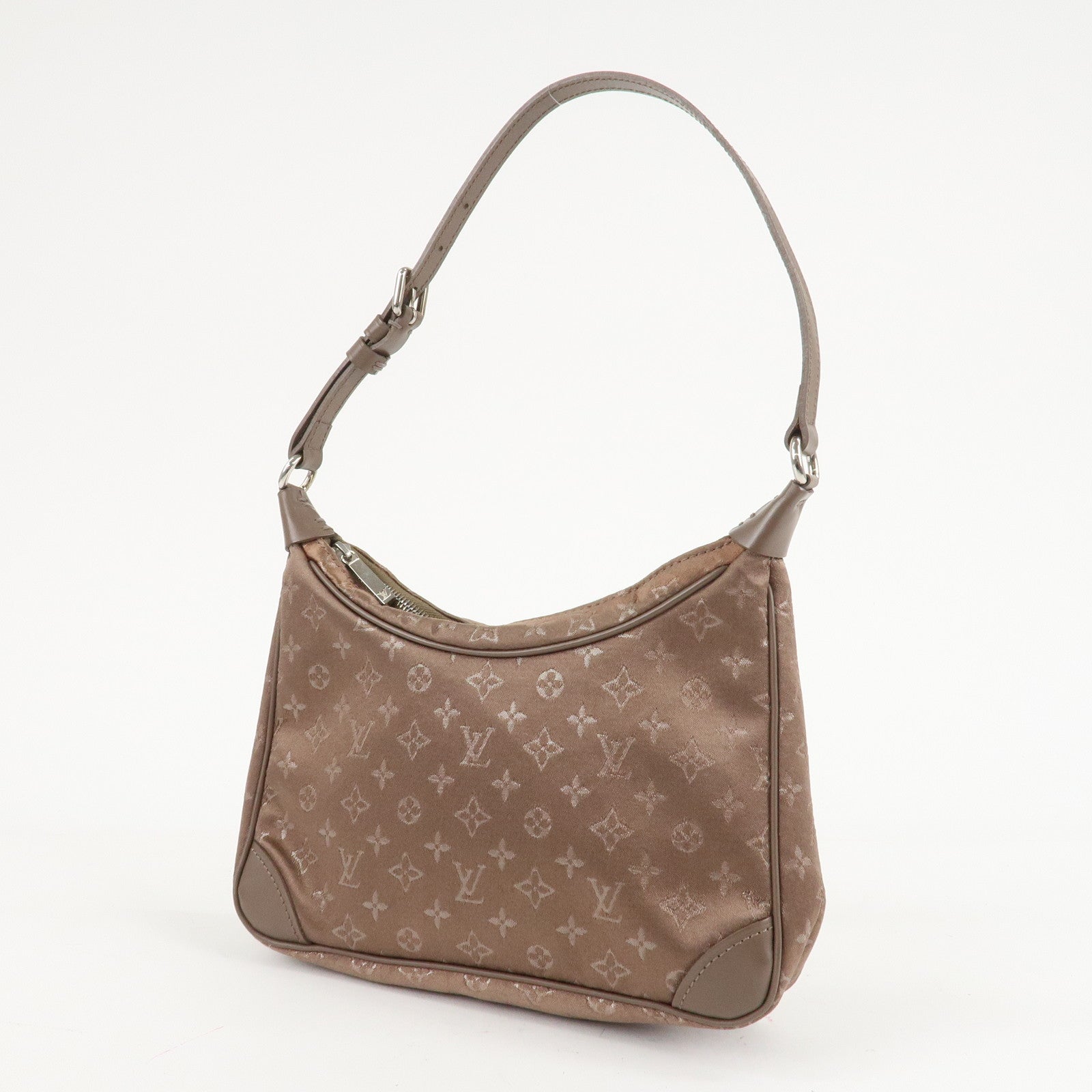Louis Vuitton Monogram Satin Little Boulogne Hand Bag M92143 Used