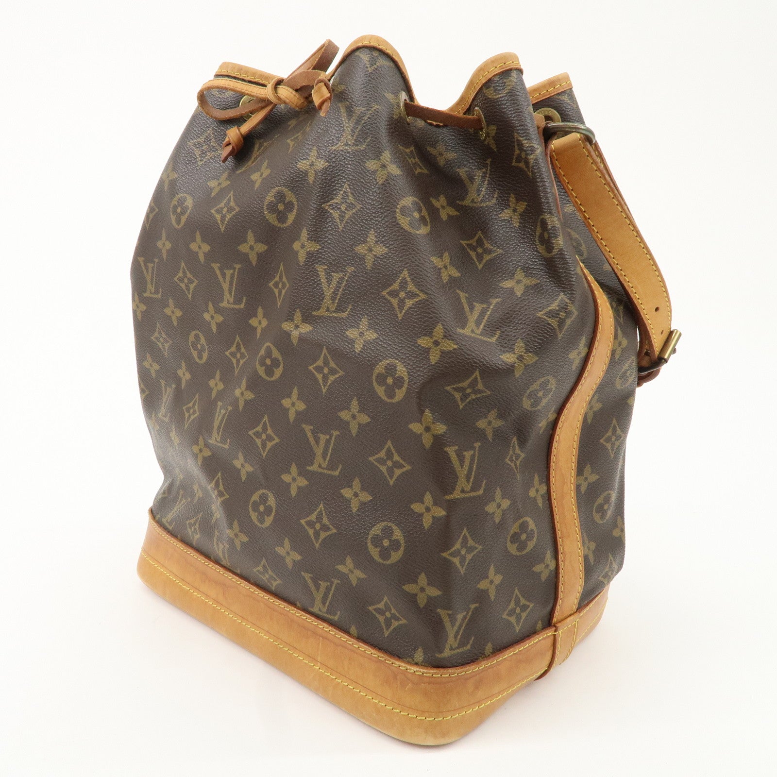 Louis Vuitton Monogram Noe Shoulder Bag Hand Bag Brown M42224 Used