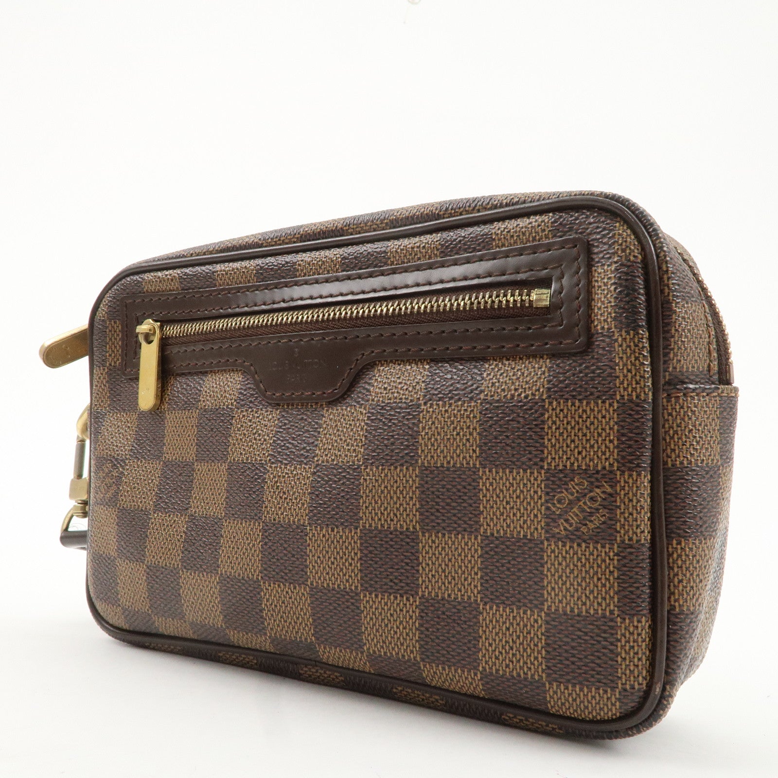 Louis Vuitton Damier Pochette Billets Macao Clutch Bag N61739 Used