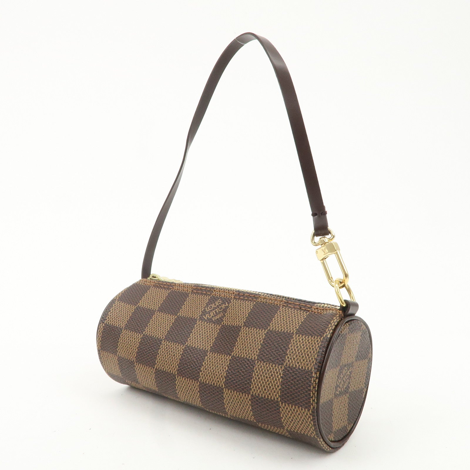Louis Vuitton Damier Ebene Mini Pouch for Papillon Bag Brown Used