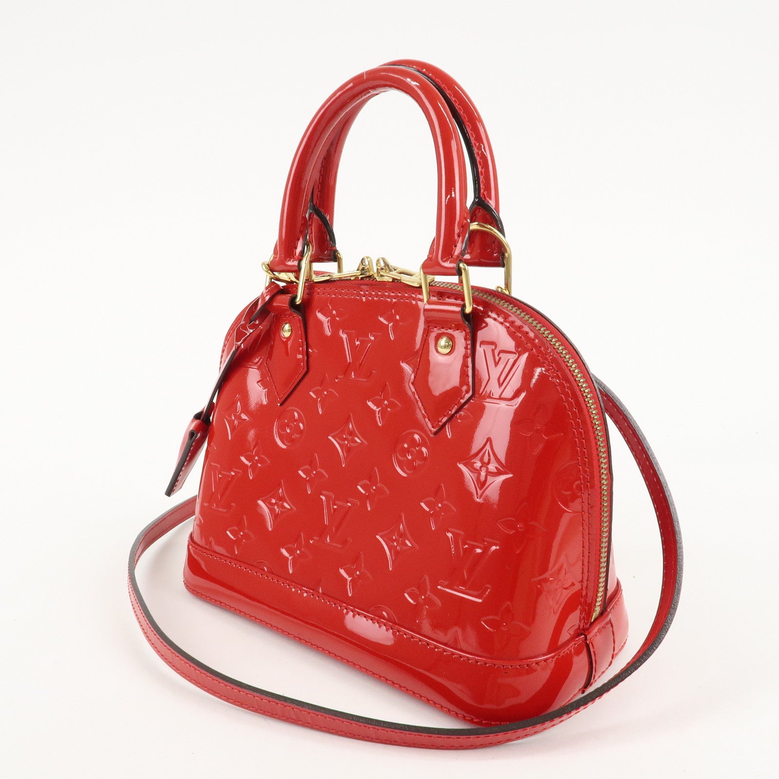 Louis Vuitton Monogram Vernis Alma BB 2Way Shoulder Bag M90174 Used