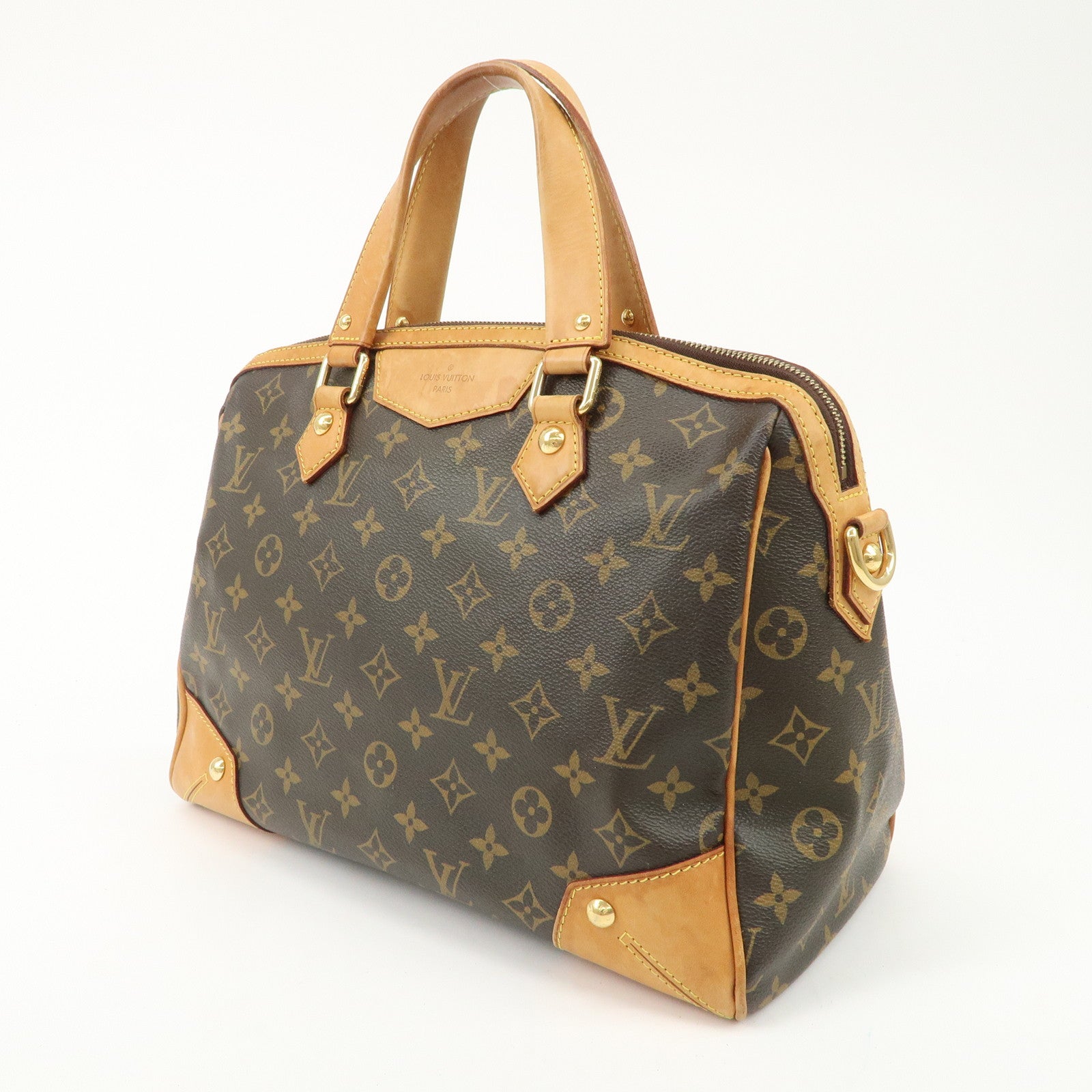 Louis Vuitton Monogram Retiro PM 2Way Bag Hand Bag M40325 Used