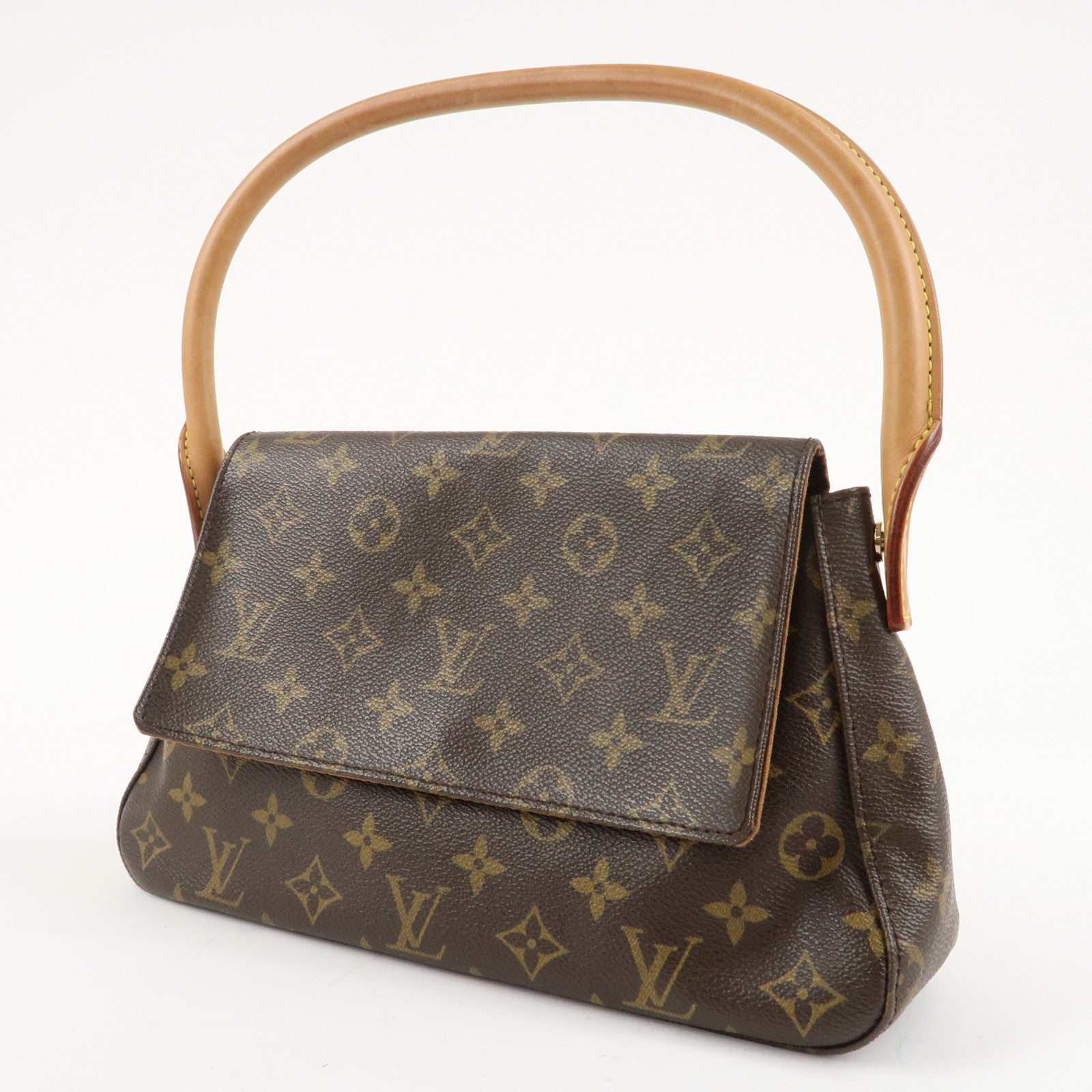 Louis Vuitton Monogram Mini Looping Shoulder Bag Hand Bag M51147 Used