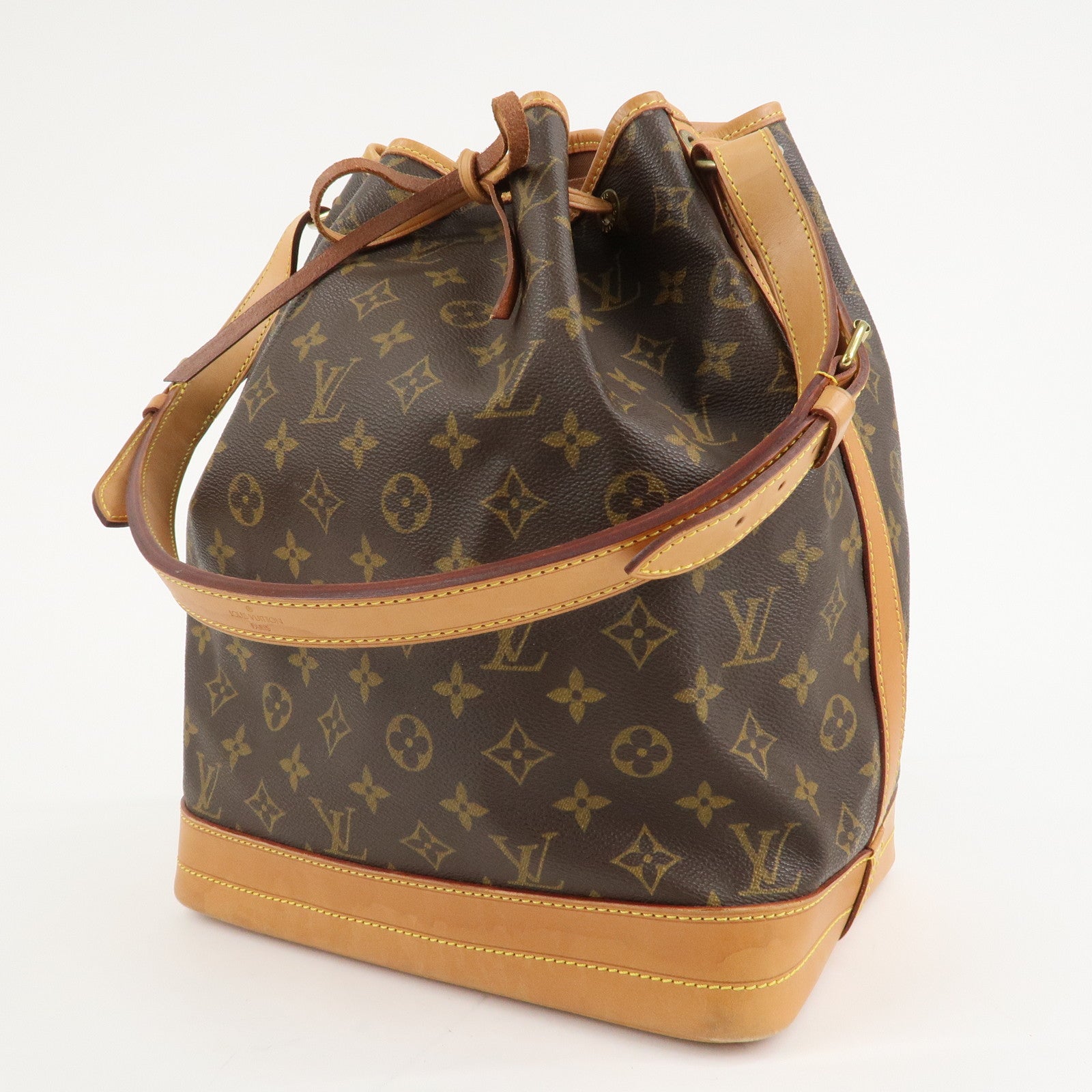 Louis Vuitton Monogram Noe Shoulder Bag Hand Bag Brown M42224 Used