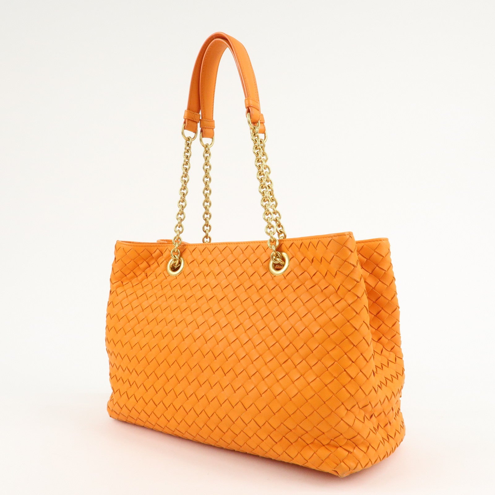 BOTTEGA VENTA Intrecciato Leather Shoulder Bag Hand Bag 428052 Used