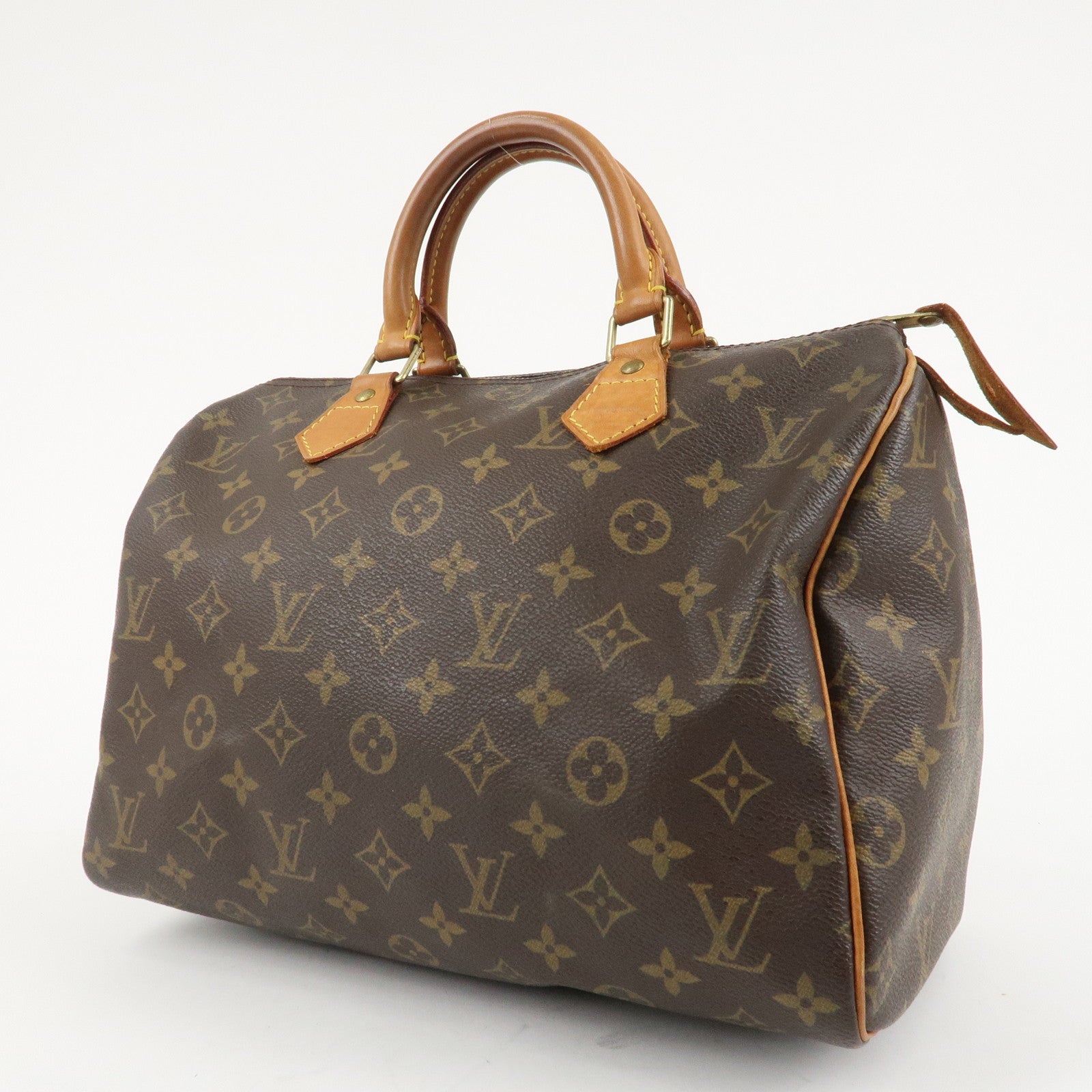 Louis Vuitton Monogram Speedy 30 Hand Bag Boston Bag M41526 Used