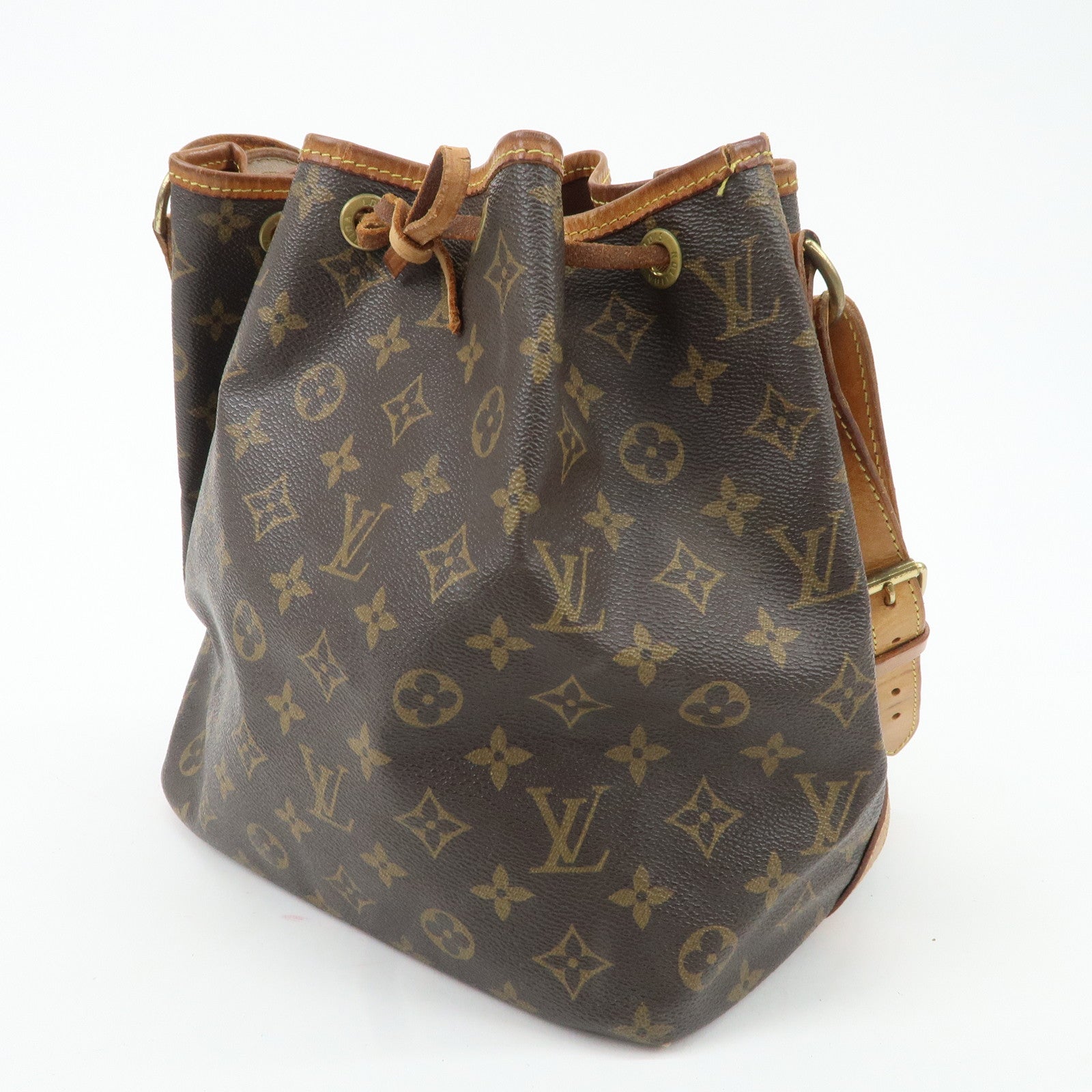 Louis Vuitton Monogram Petit Noe Shoulder Bag Brown M42226 Used