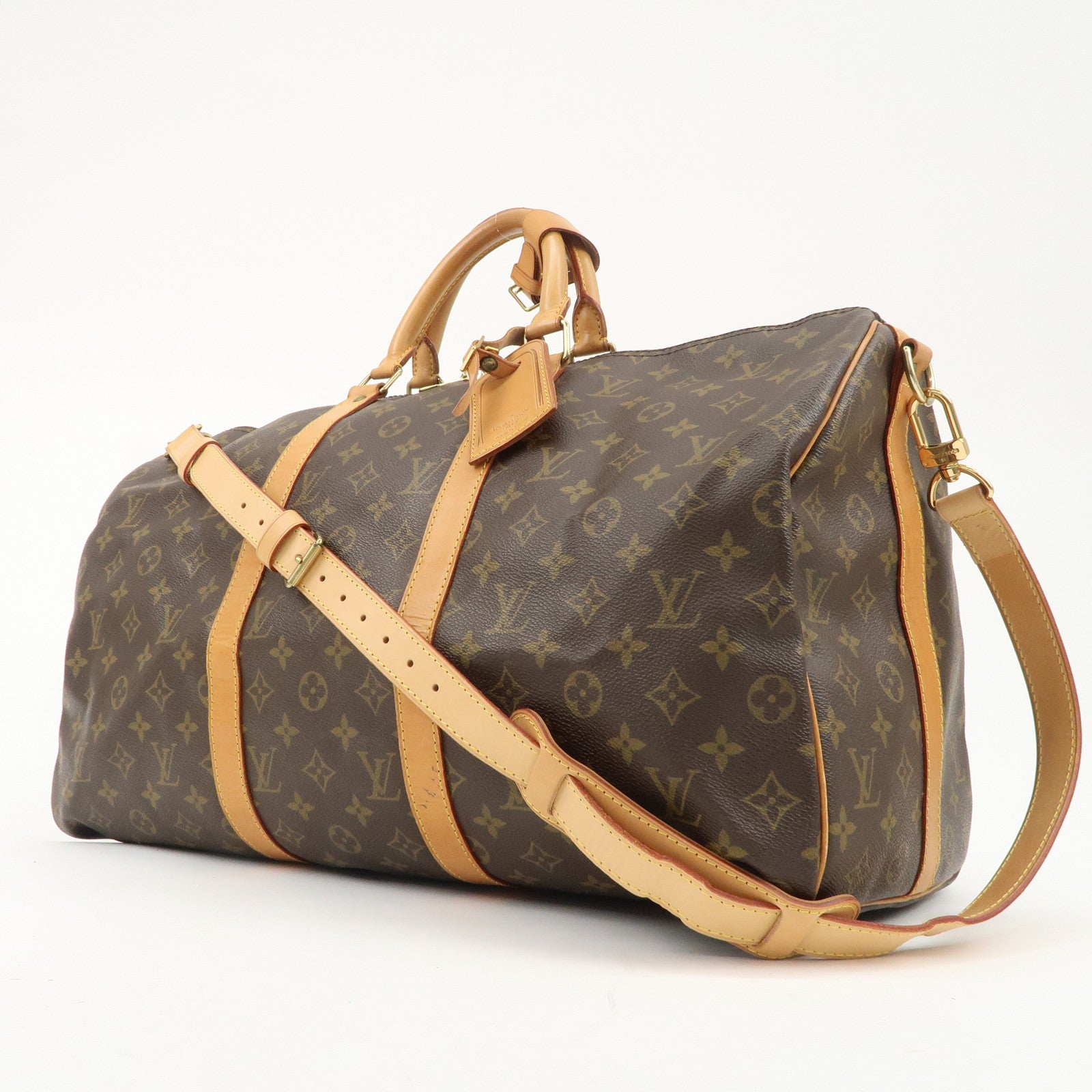 Louis Vuitton Monogram Keep All Bandouliere 50 Boston Bag M41416 Used