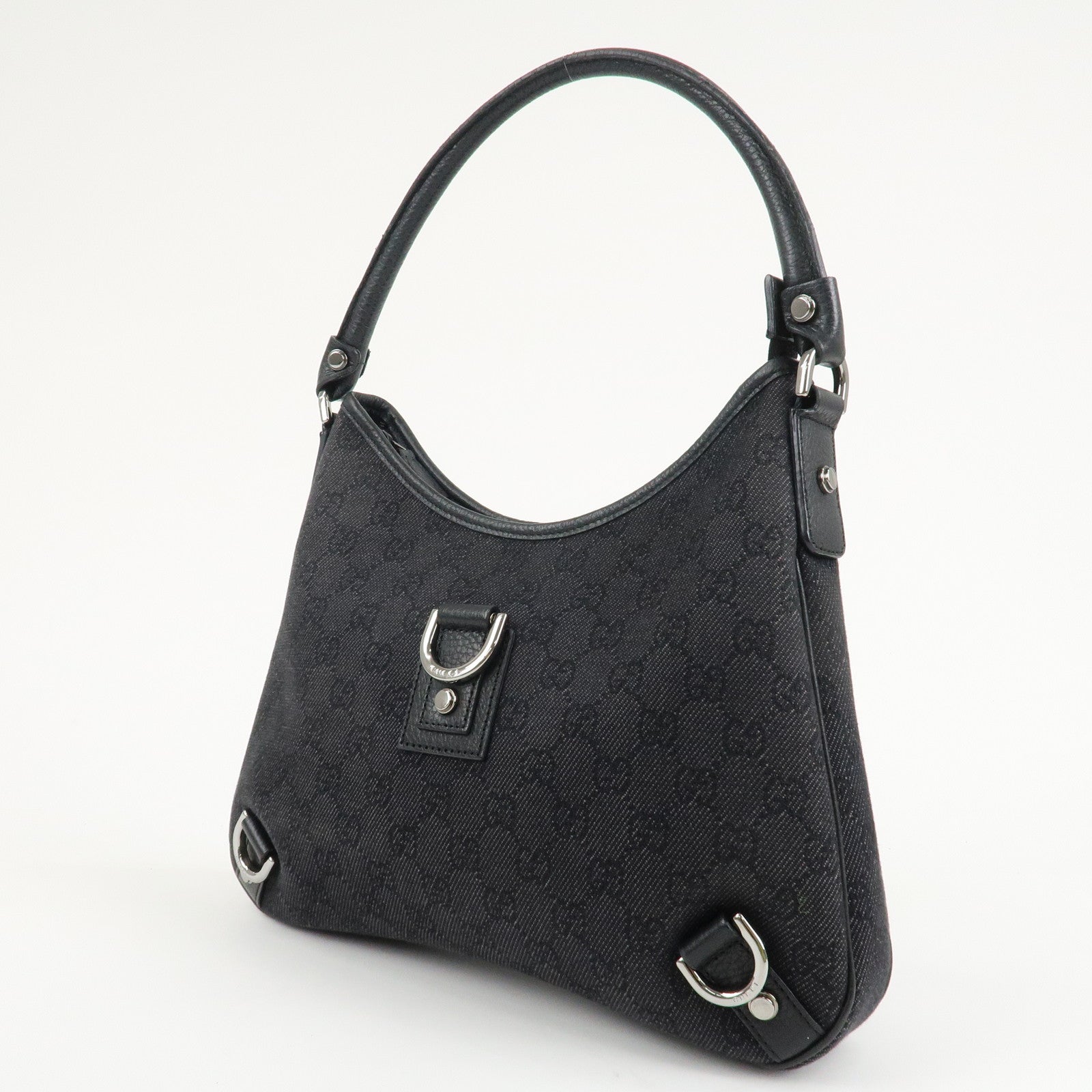 GUCCI Abbey GG Canvas Leather Shoulder Bag 268637 Used