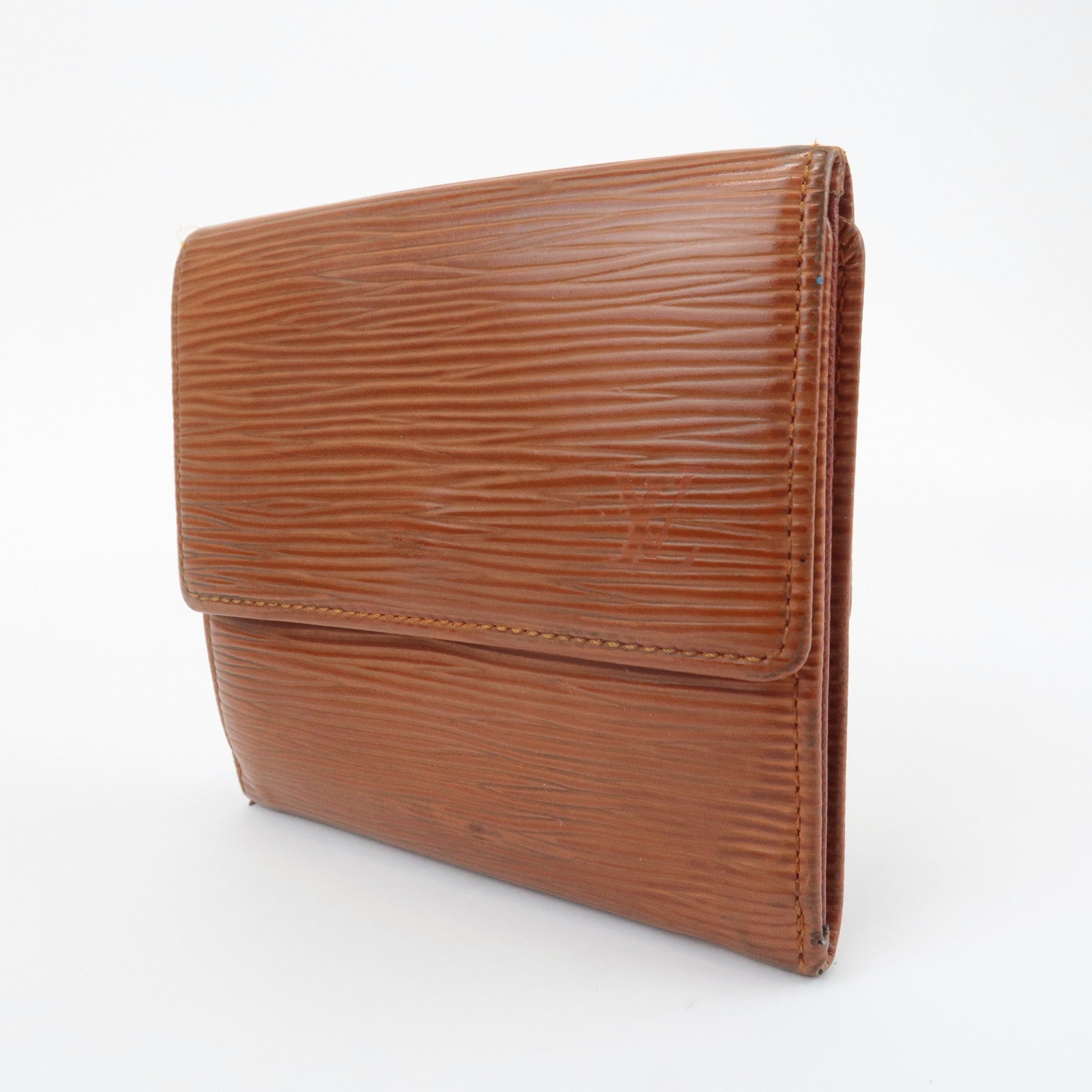 Louis Vuitton Set of 2 Epi Wallet Noir Kenya Brown M63642 M63483 Used