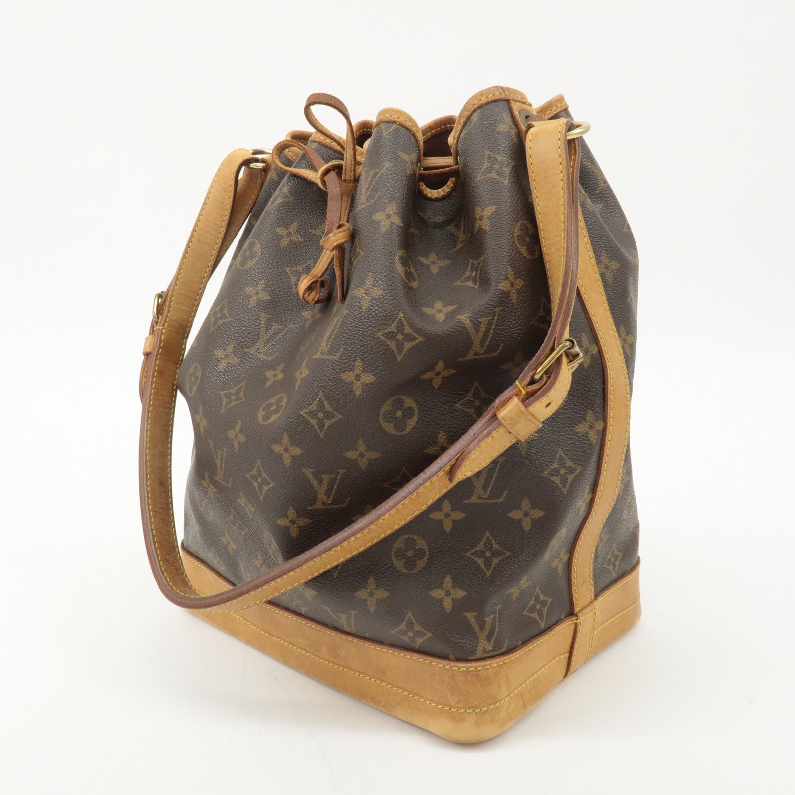 Louis Vuitton Monogram Noe Shoulder Bag Hand Bag Brown M42224 Used