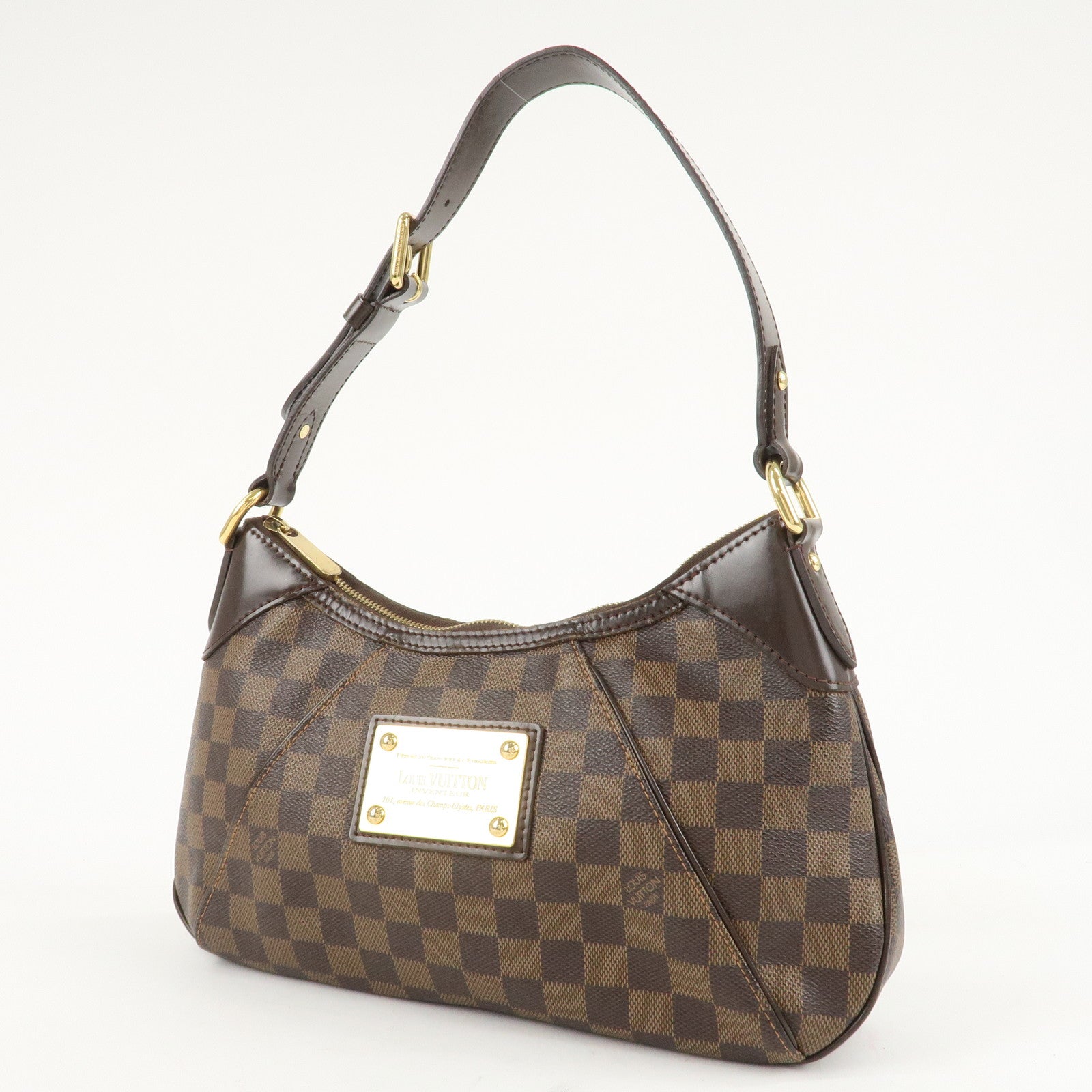 Louis Vuitton Damier Thames PM Shoulder Bag Hand Bag N48180 Used