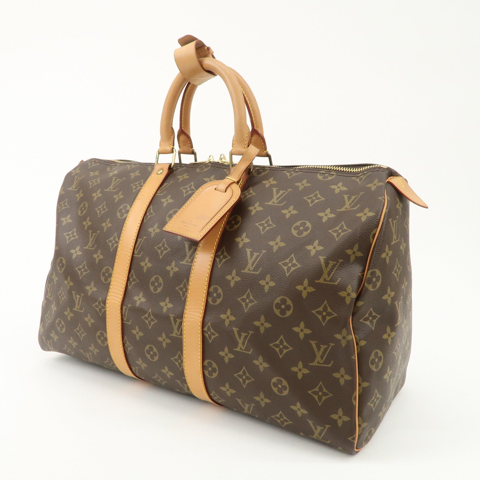Louis Vuitton Monogram Keep All 45 Boston Bag M41428 Used