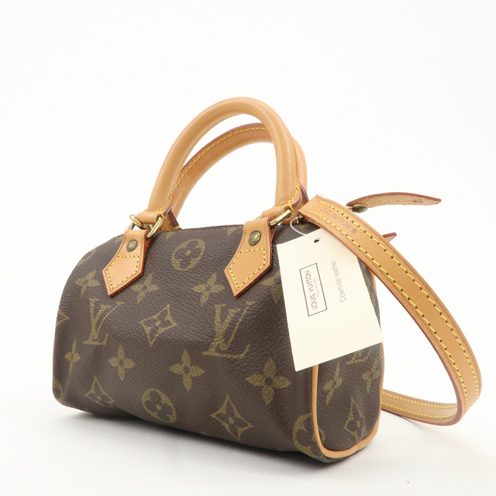 Louis Vuitton Monogram Mini Speedy & Strap M41534 J00145 Used