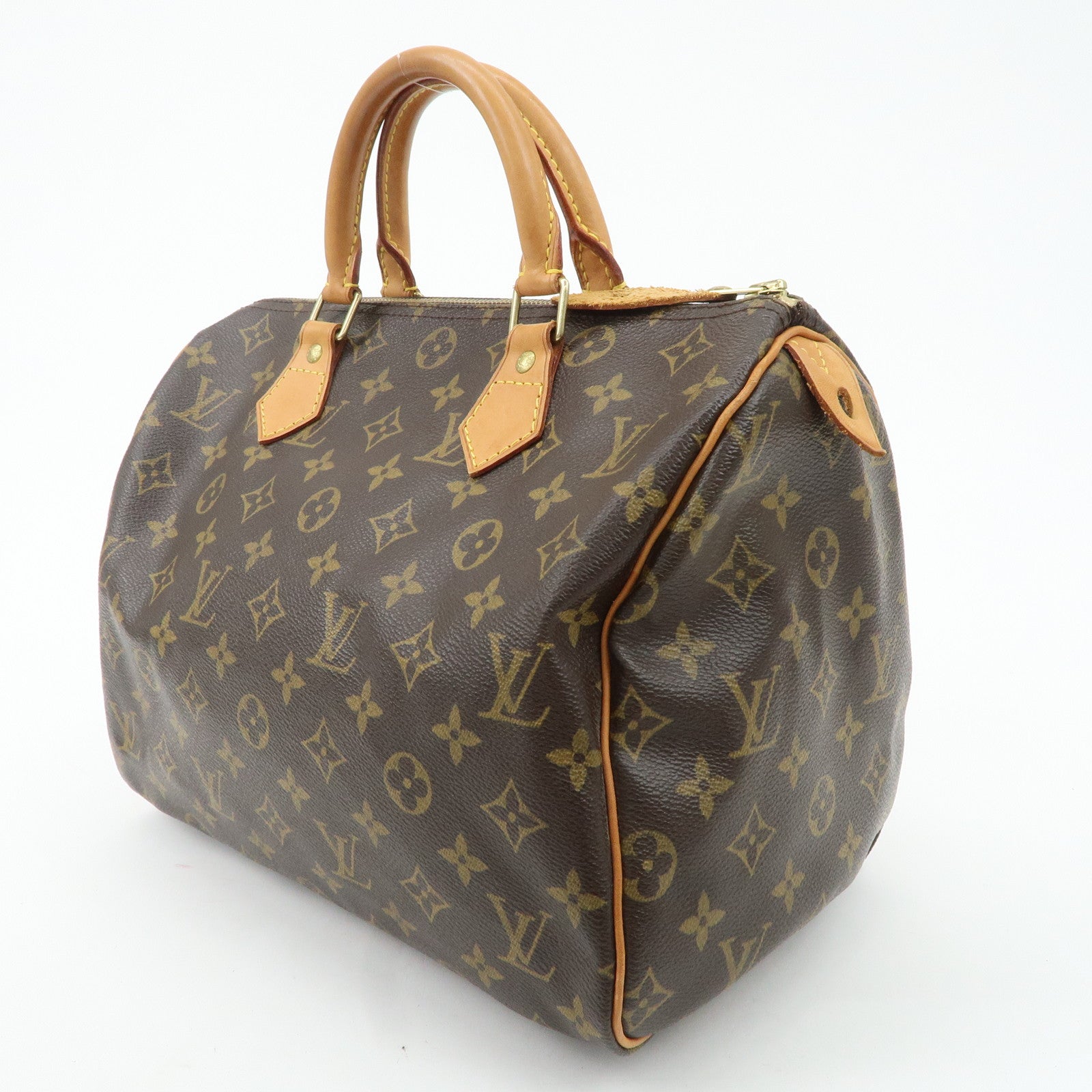 Louis Vuitton Monogram Speedy 30 Hand Bag Boston Bag M41526 Used