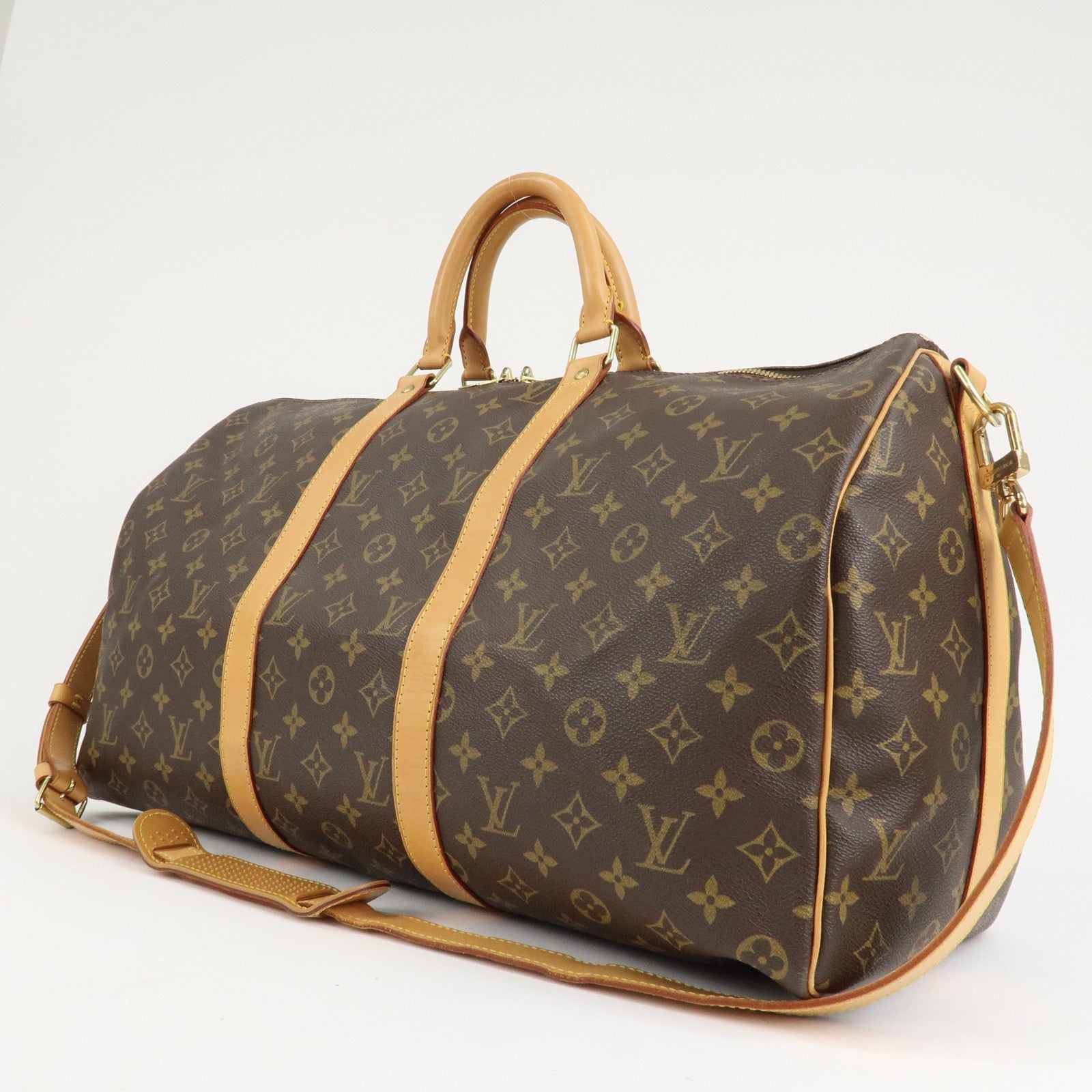 Louis Vuitton Monogram Keep All Bandouliere 50 & Shoulder Strap Used