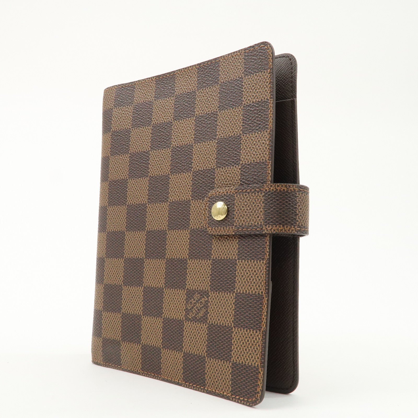 Louis Vuitton Damier Agenda MM Planner Cover Brown R20240 Used