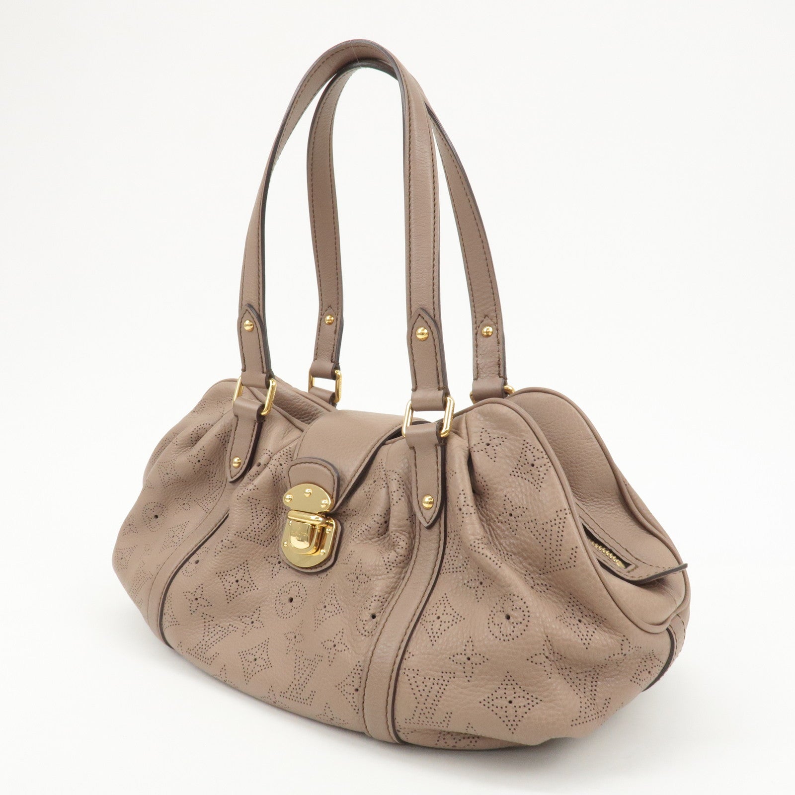 Louis Vuitton Monogram Mahina Lunar PM Shoulder Bag Sables M93433 Used