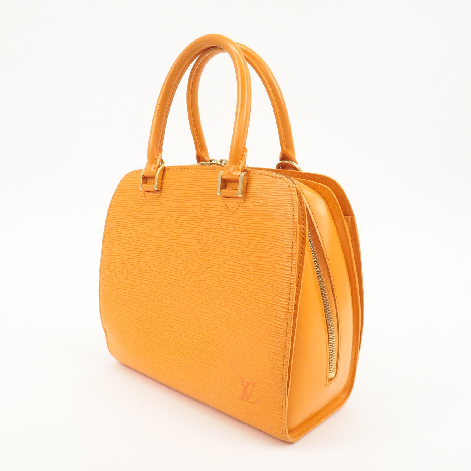 Louis Vuitton Epi Pont Neuf Hand Bag Mandarin Orange M5205H Used