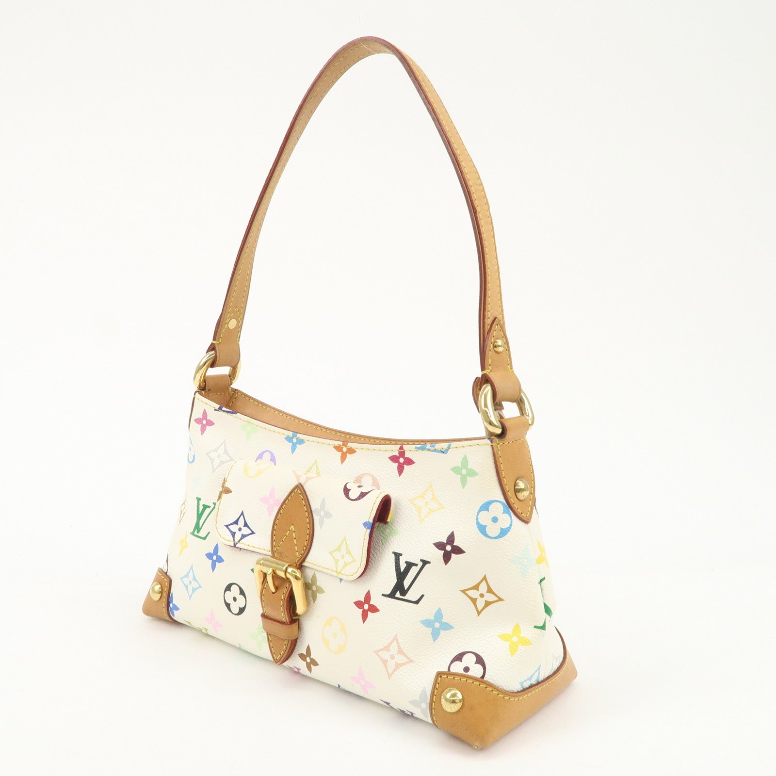 AuthLouis Vuitton Monogram Multicolor Eliza Shoulder Bag Blanc M40098 Used