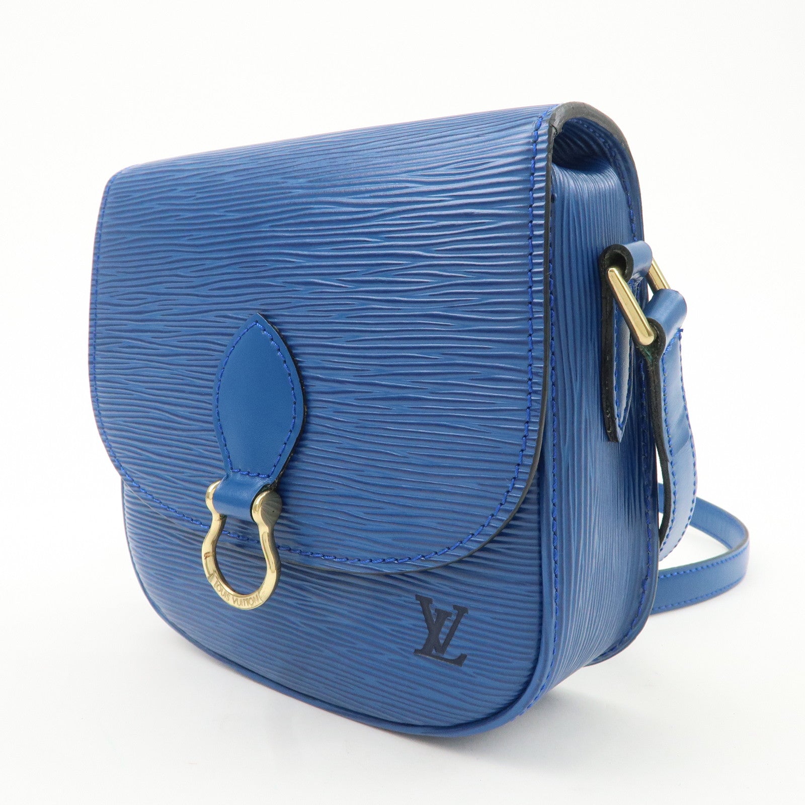Louis Vuitton Epi Mini Saint Cloud Shoulder Bag Blue M52215 Used