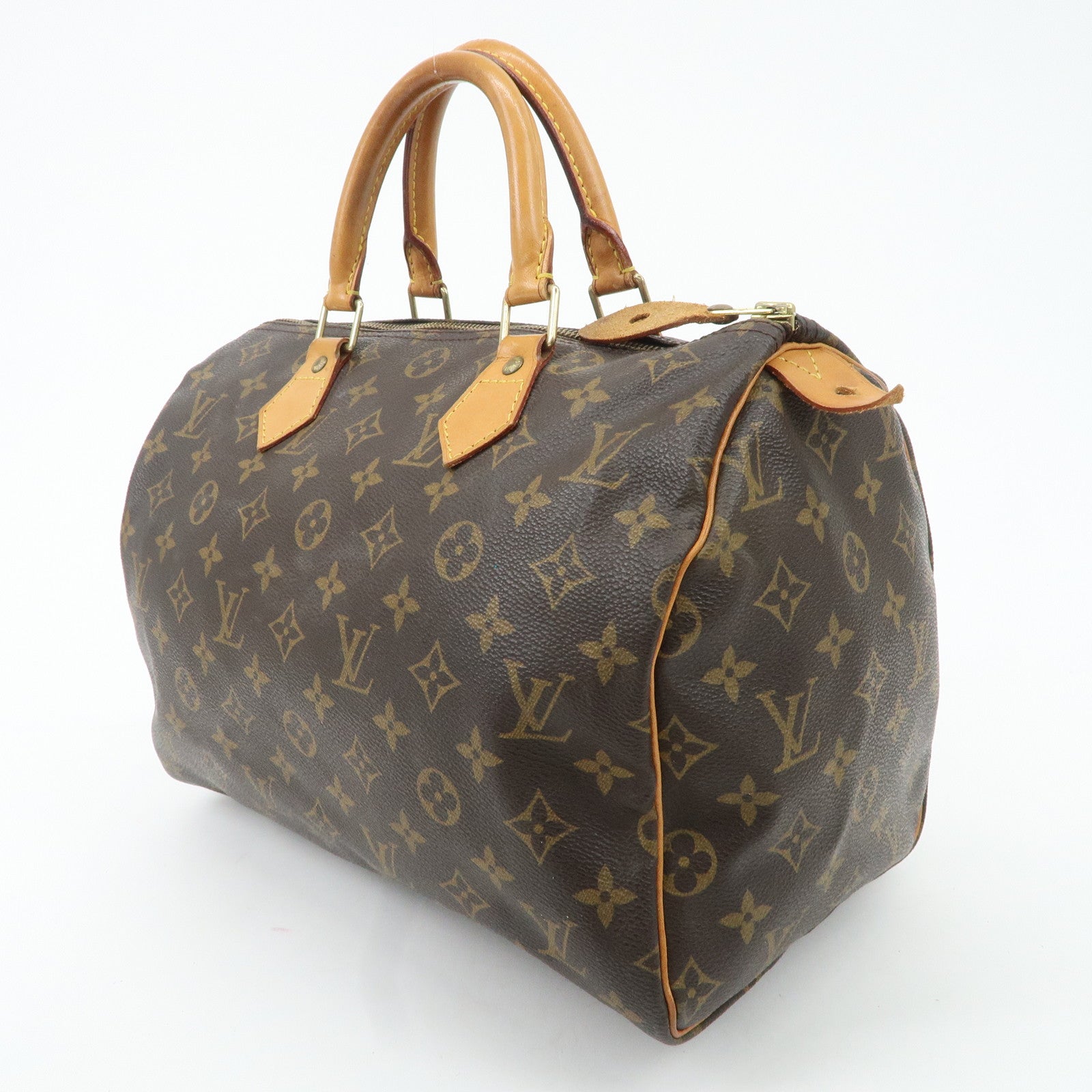 Louis Vuitton Monogram Speedy 30 Hand Bag Boston Bag M41526 Used