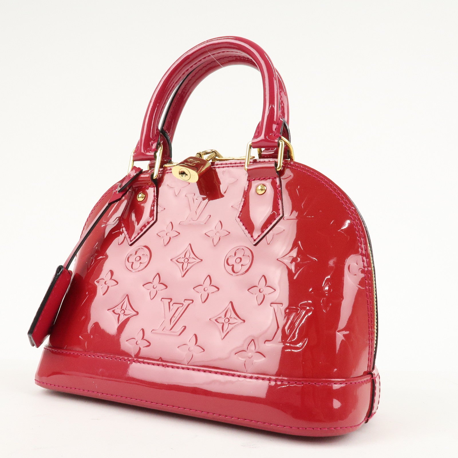Louis Vuitton Monogram Vernis Alma BB 2Way Bag Rose Indien M91771 Used