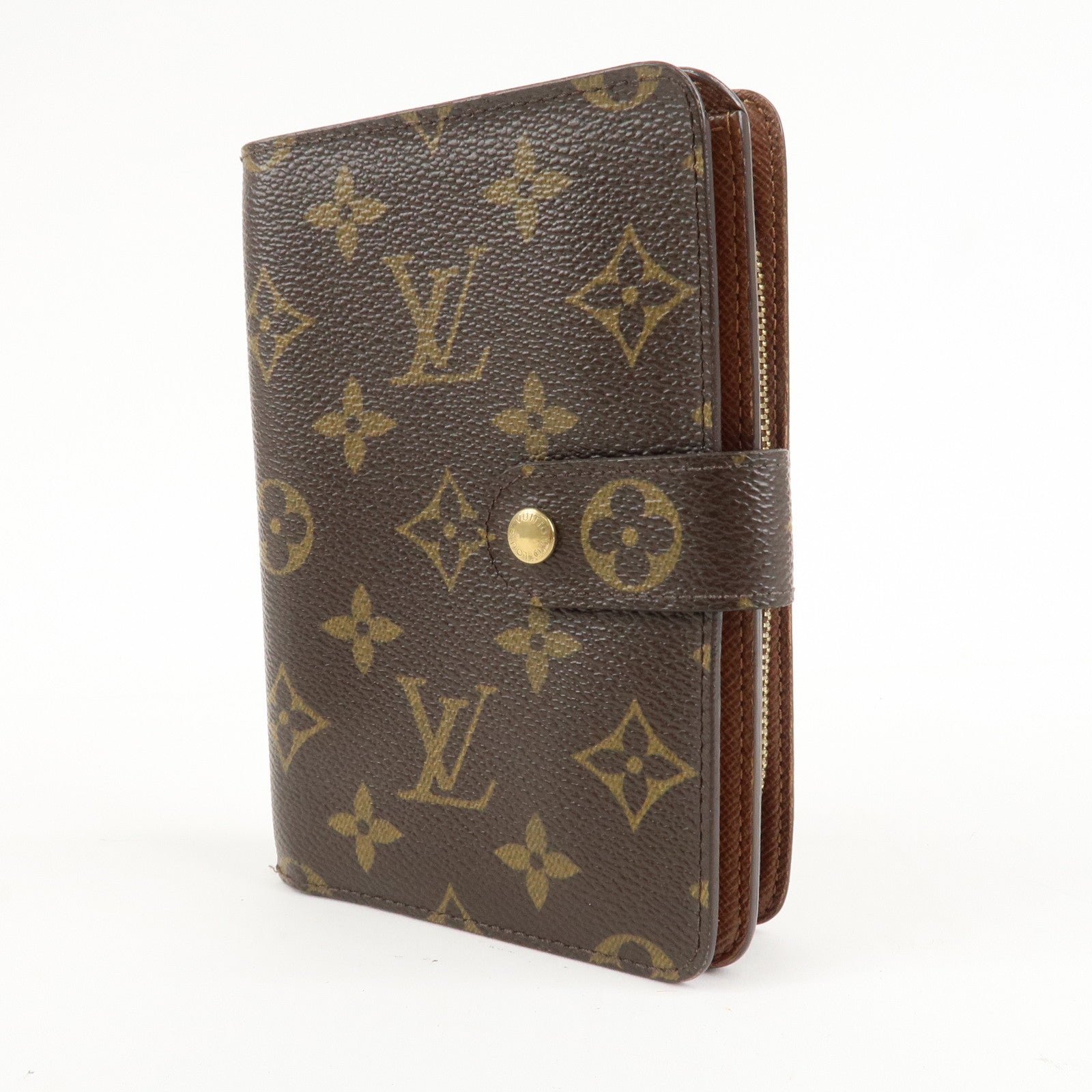 Louis Vuitton Monogram Porte Papier Zip Bi-fold Wallet M61207 Used