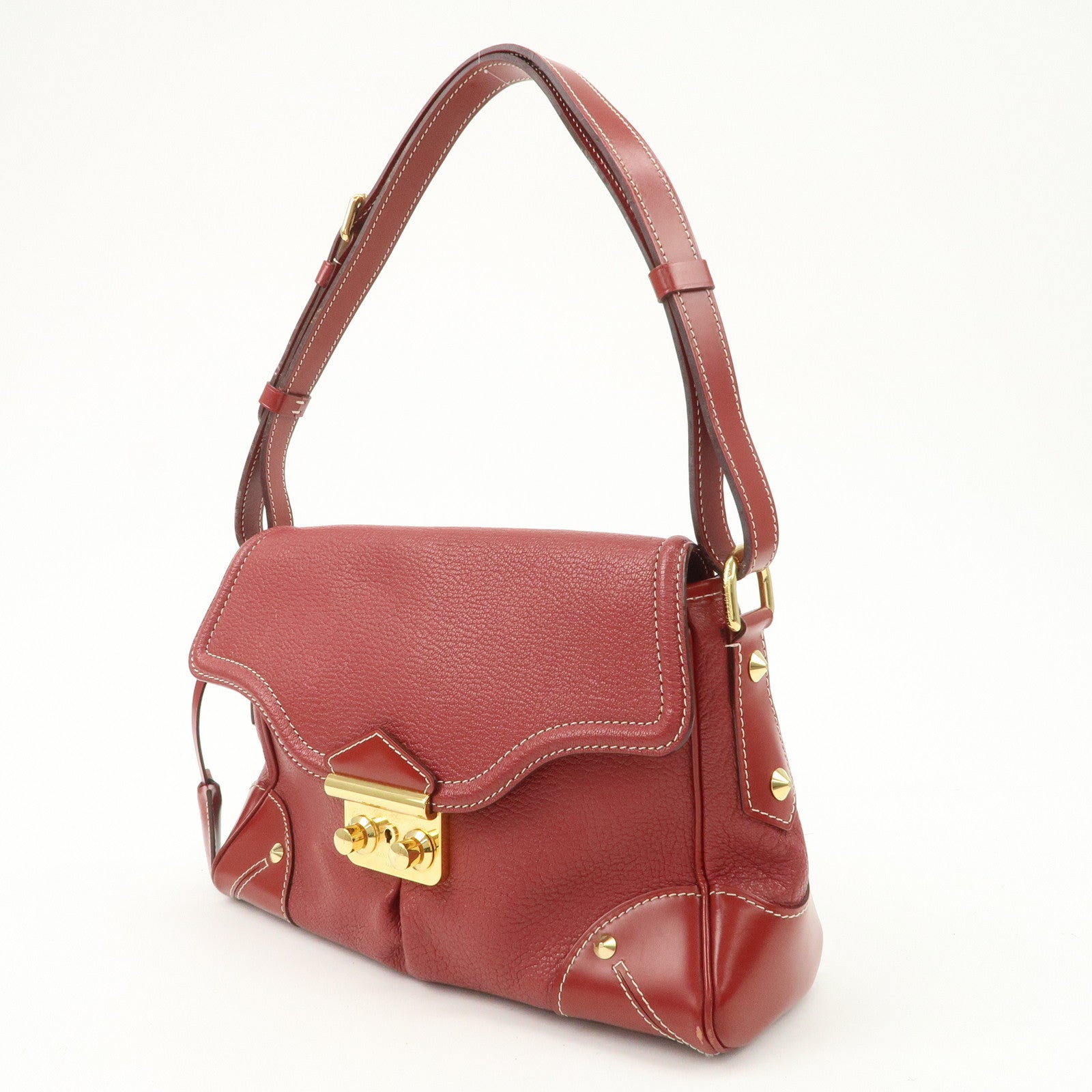 Louis Vuitton Suhari L'essentielle Shoulder Bag Red M95846 Used