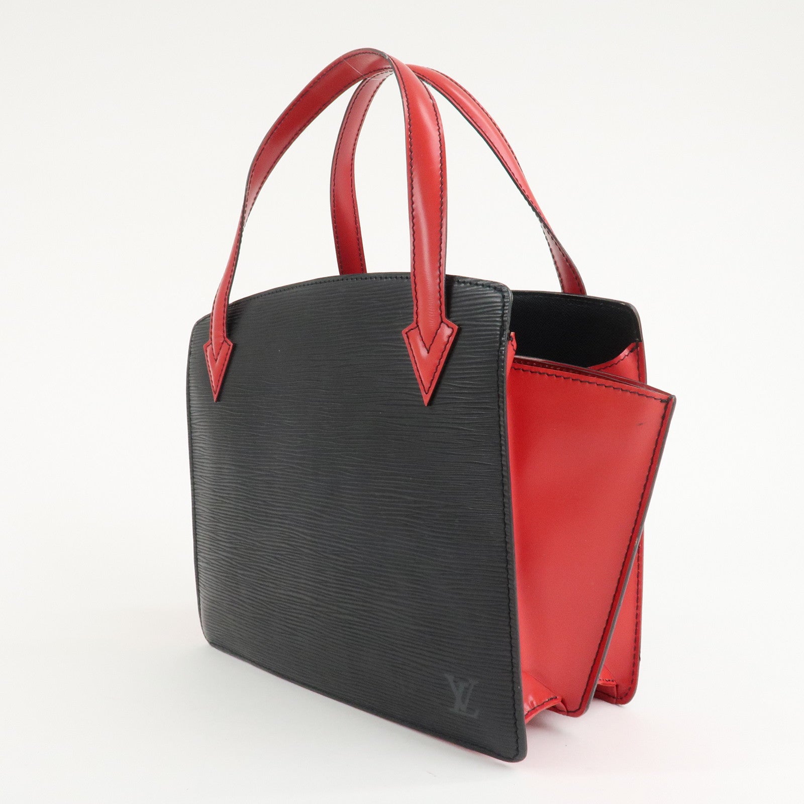 Louis Vuitton Epi Varennes Hand Bag Noir Red M52387 Used