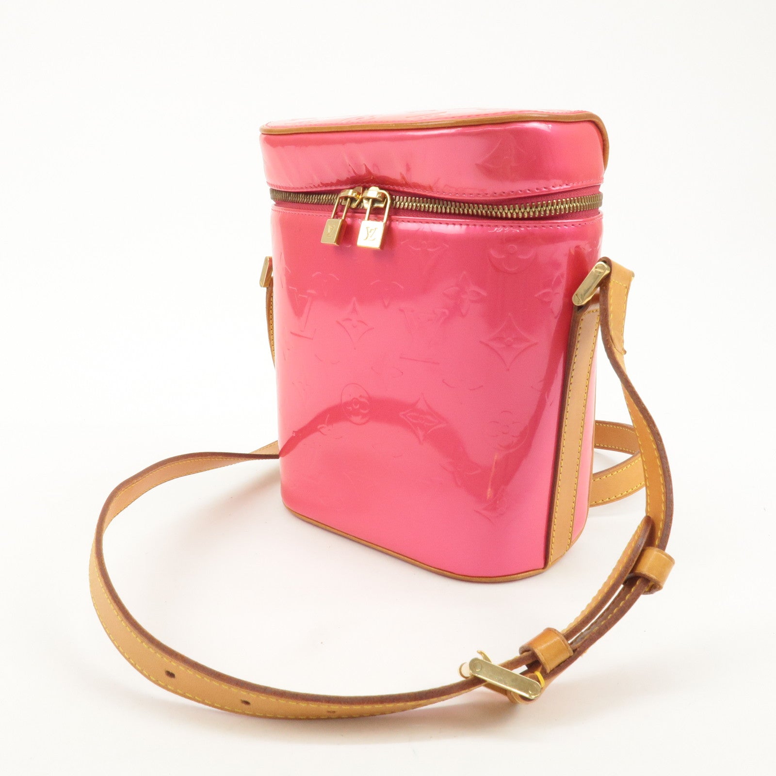 Louis Vuitton Monogram Vernis Sullivan Vertical Fuchsia M91259 Used