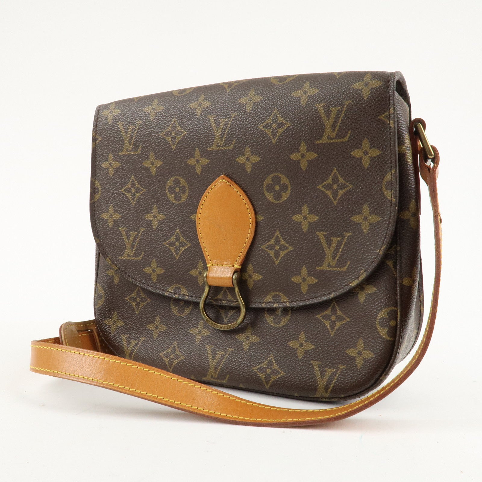 Louis Vuitton Monogram Saint Cloud GM Shoulder Bag Brown M51242 Used