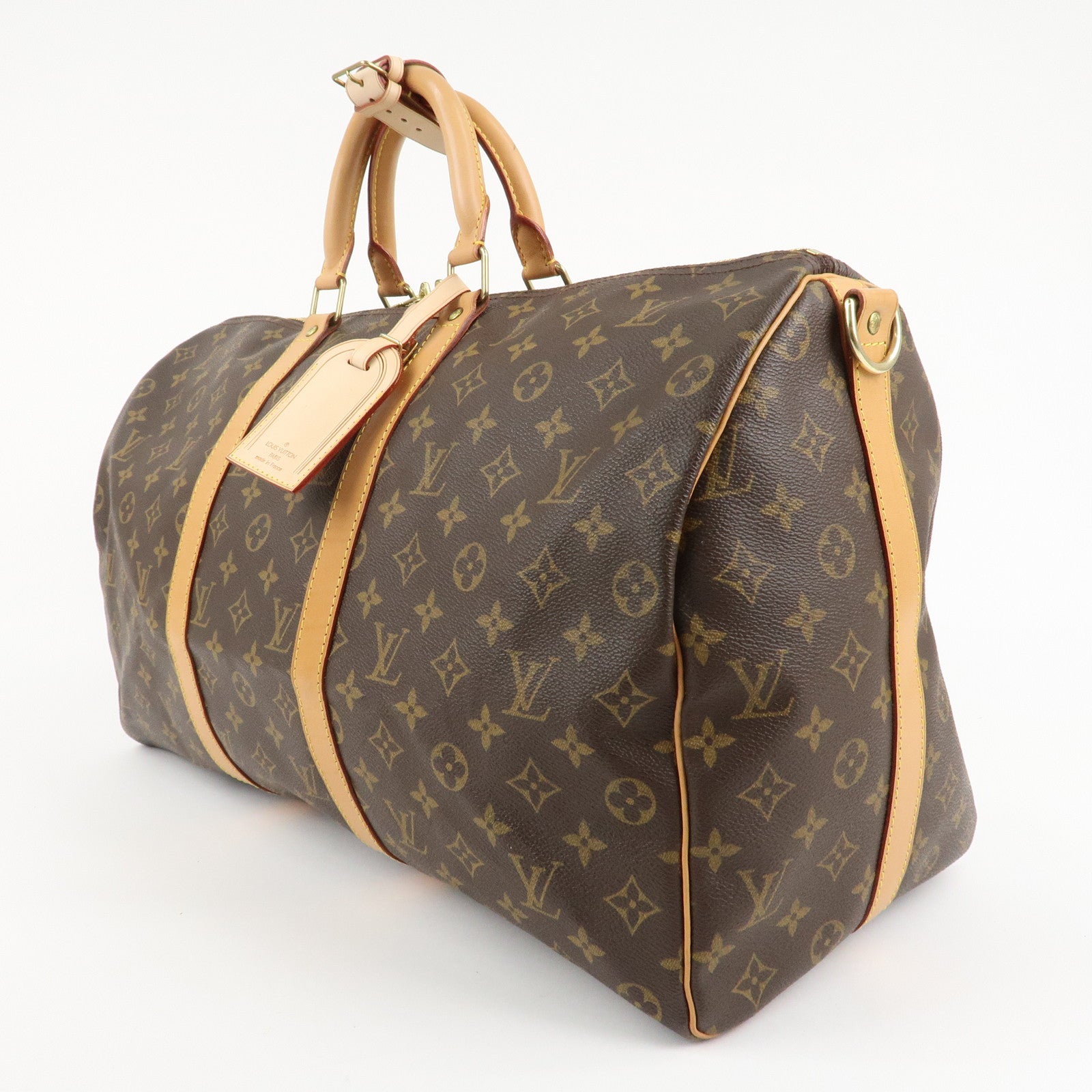 Louis Vuitton Monogram Keep All Bandouliere 50 Boston Bag M41416 Used