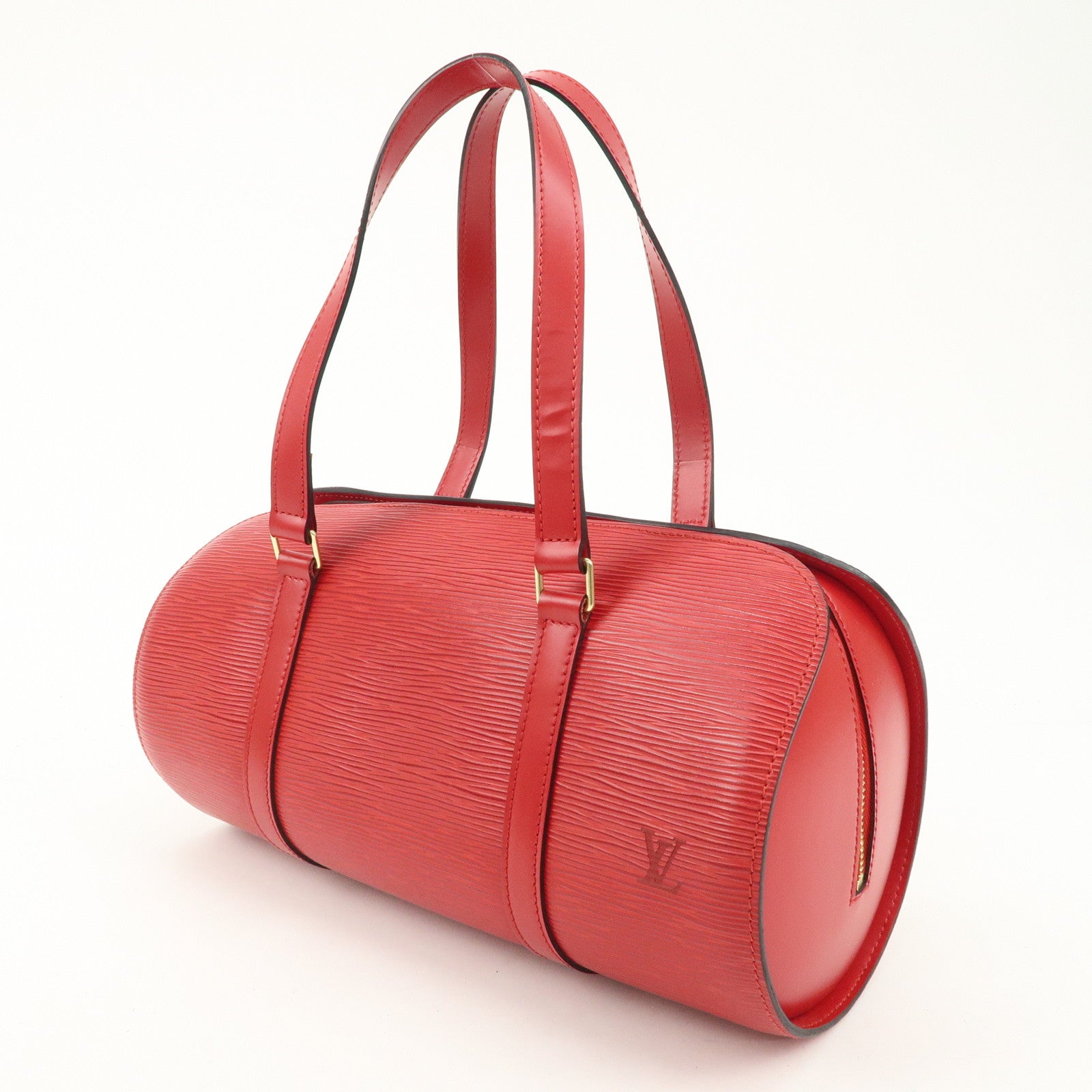 Louis Vuitton Epi Soufflo Hand Bag Castillian Red M52227 Used