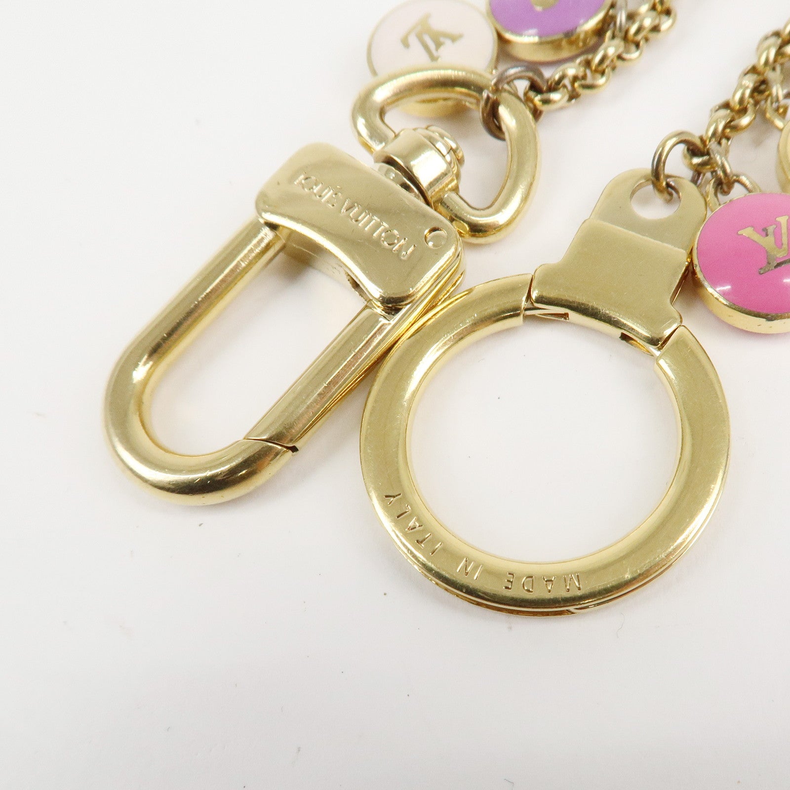 Louis Vuitton Porte Cles Chaine Pastille Bag Charm M65380 Used