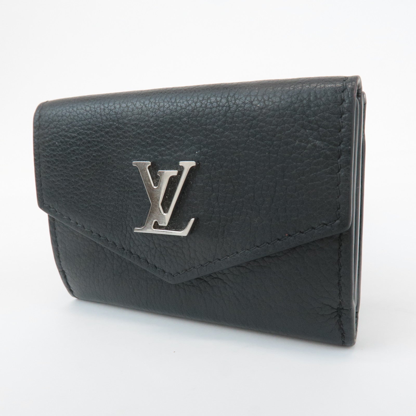 Louis Vuitton Lock Me Portefeuille Lock Mini Wallet Noir M63921 Used