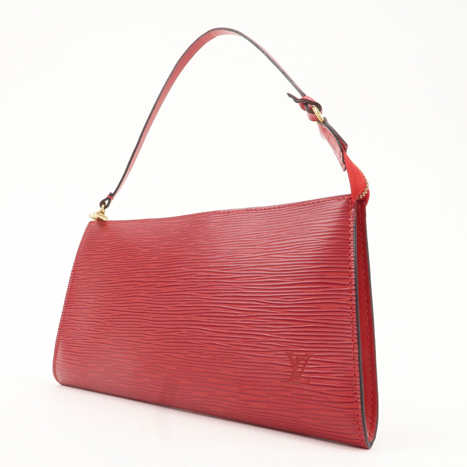 Louis Vuitton Epi Pochette Accessoire Hand Bag Red M40776 Used