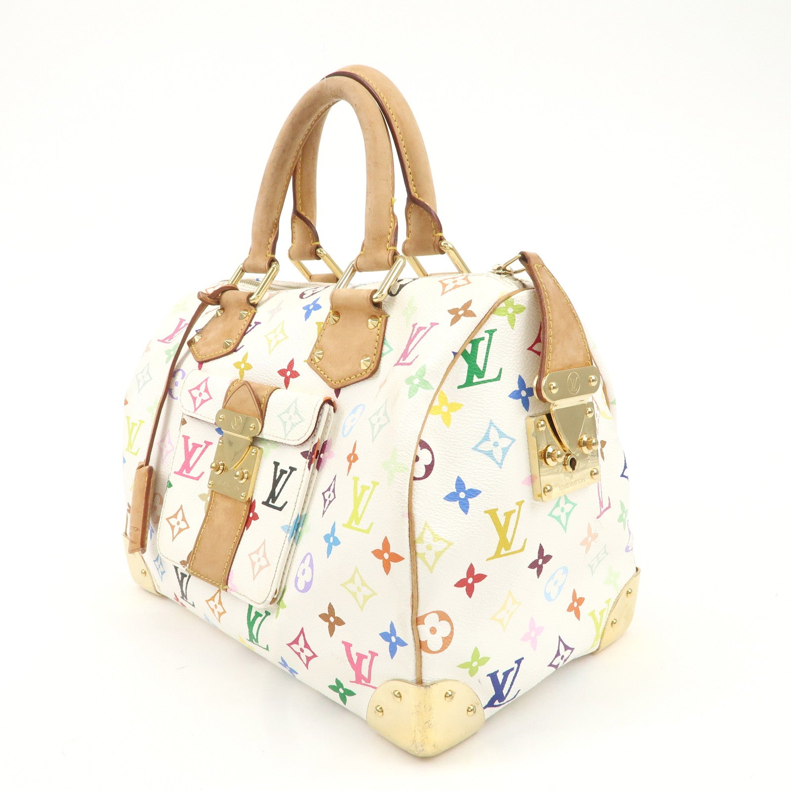 Louis Vuitton Monogram Multicolor Speedy 30 Hand Bag M92643 Used