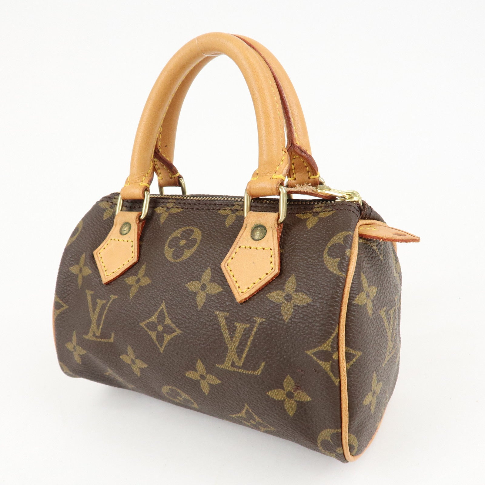 Louis Vuitton Monogram Mini Speedy & Strap M41534 J00145 Used