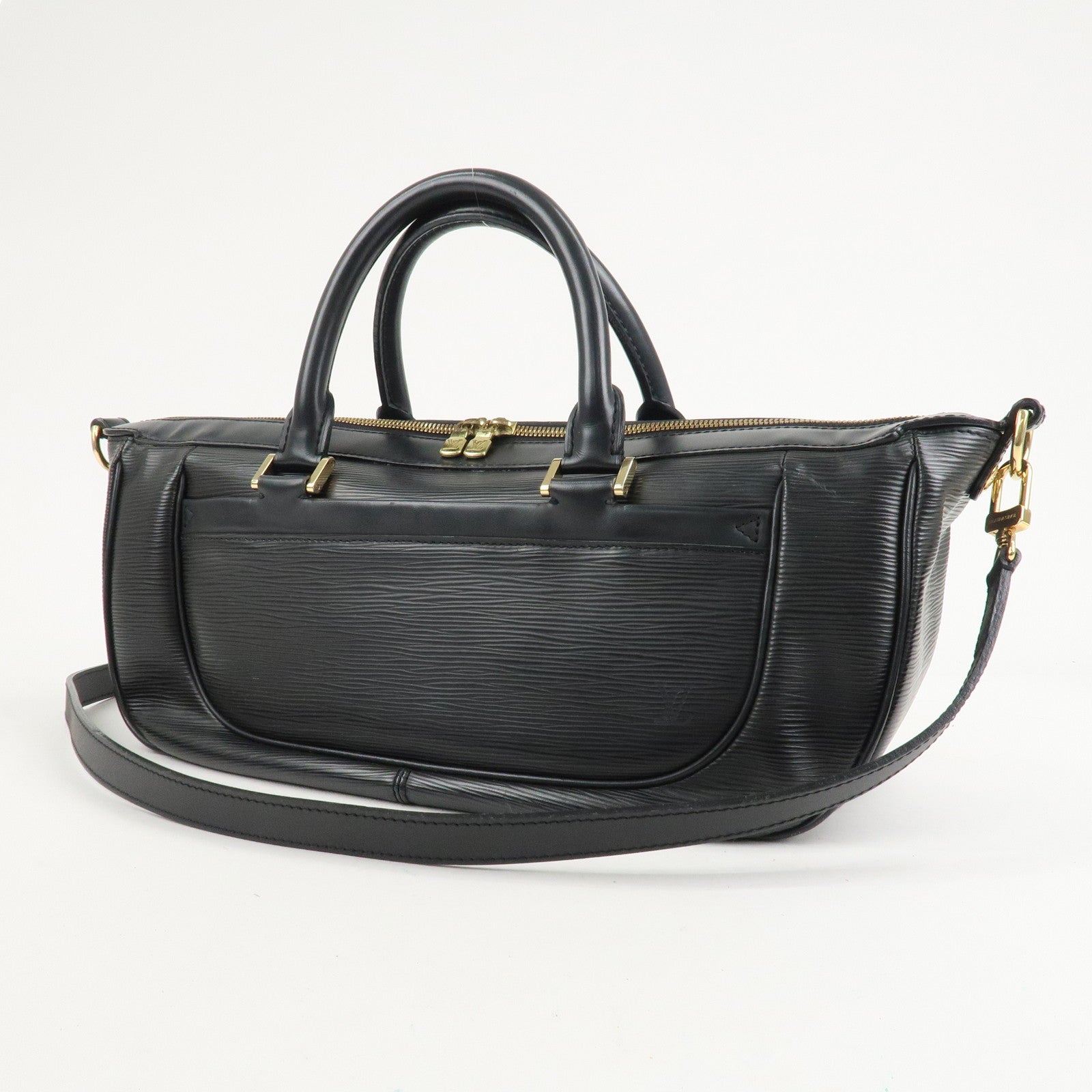 Louis Vuitton Epi Dannula MM Hand Bag Noir Black M59102 Used