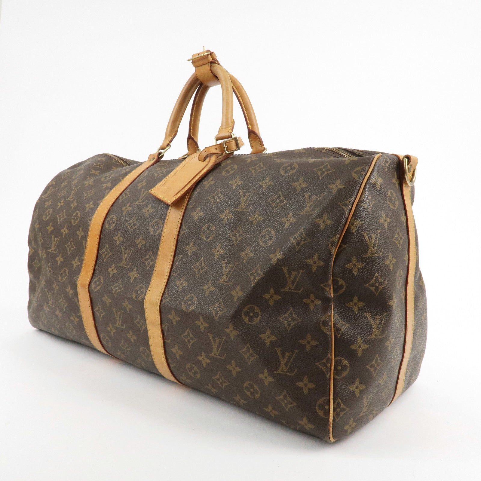 Louis Vuitton Monogram Keep All Bandouliere 55 Brown M41414 Used