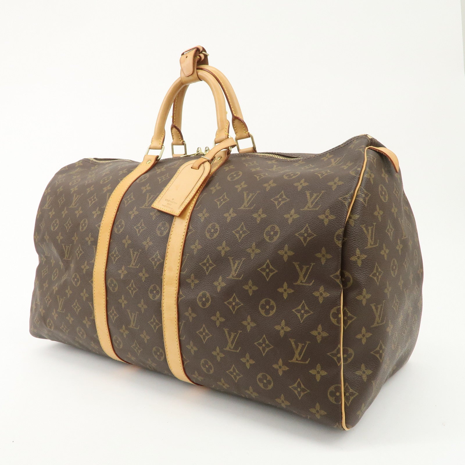 Louis Vuitton Monogram Keep All 55 Boston Bag Travel Bag M41424 Used