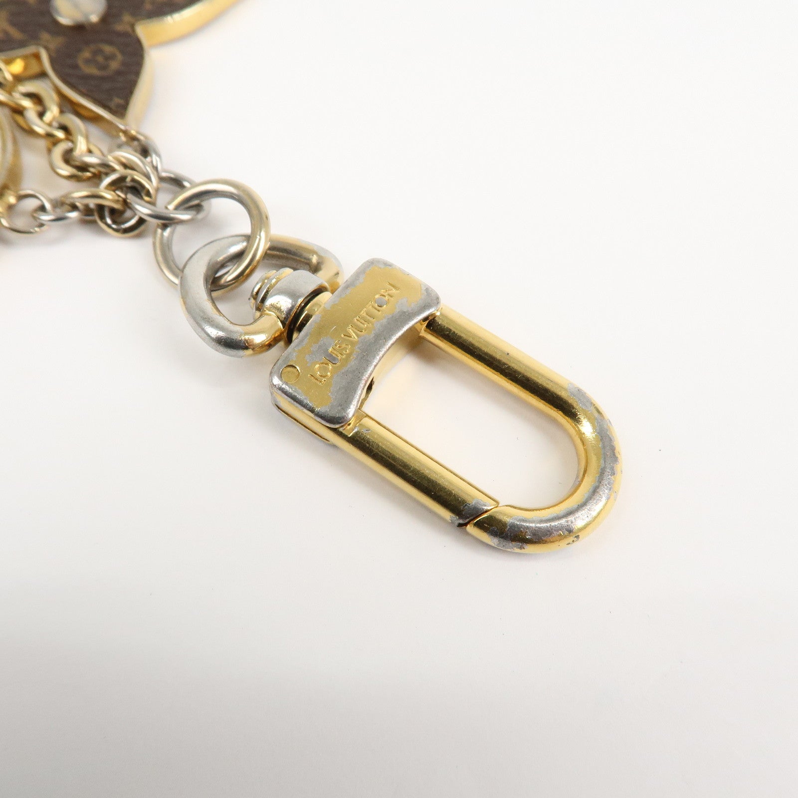 Louis Vuitton Porte Cles Spring Street Bag Charm Gold M69008 Used