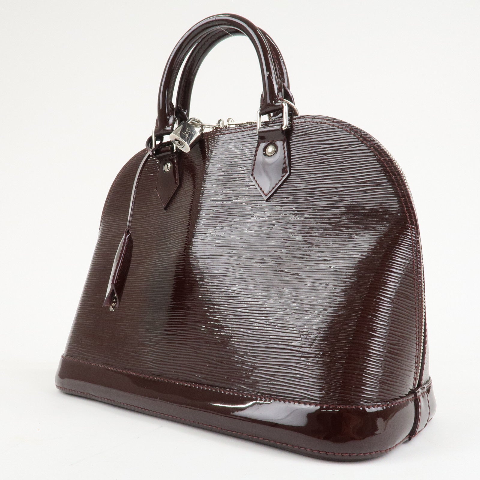 Louis Vuitton Epi Electric Alma PM Hand Bag Prune M40453 Used